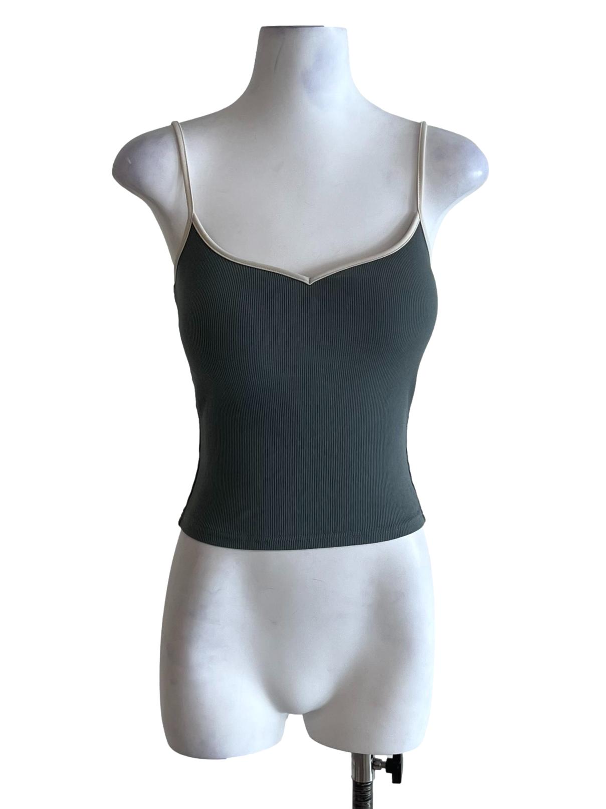 Spruce Blue Spaghetti Strap Tank Top