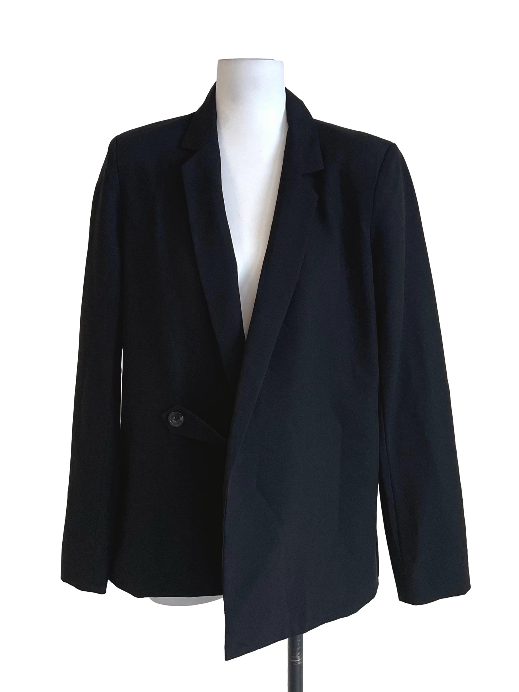 Black Wrap Blazer