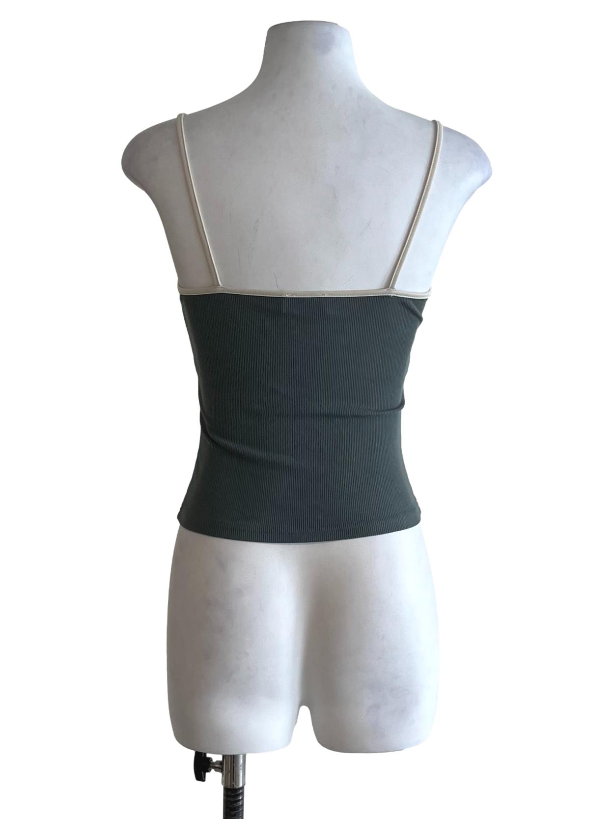 Spruce Blue Spaghetti Strap Tank Top