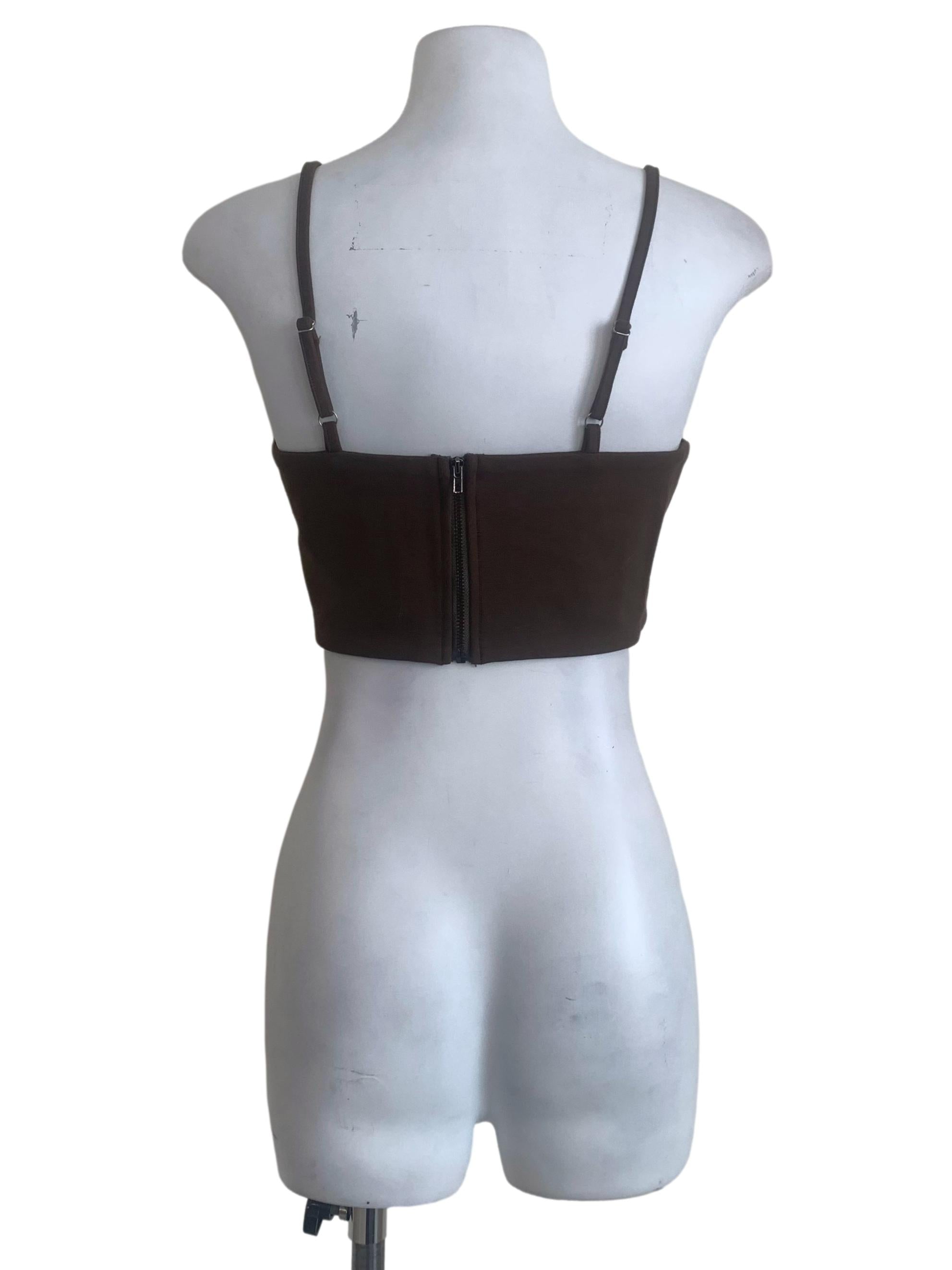 Army Green Crop Top YHF