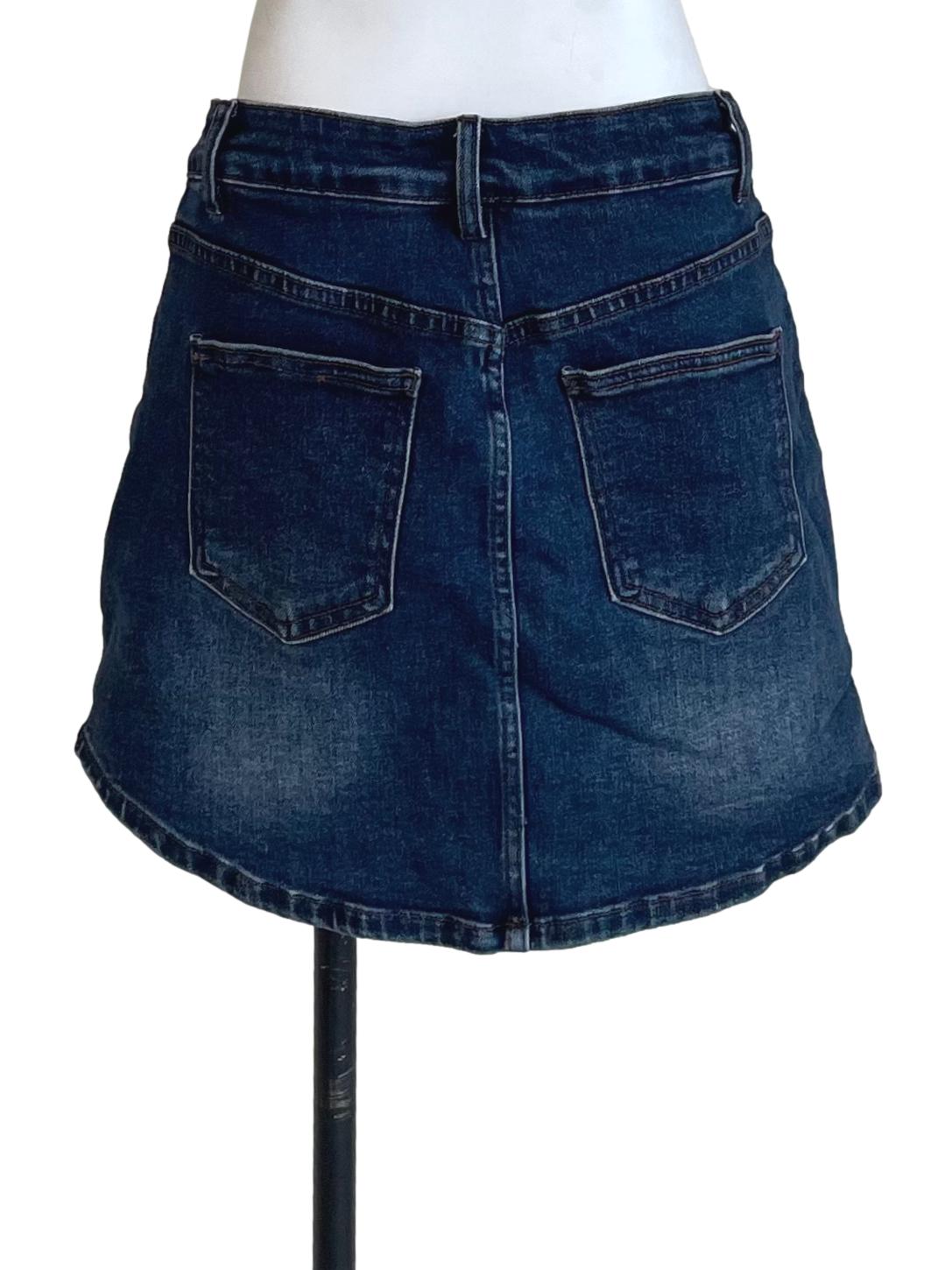 Dark Blue Tunic Denim Skirt