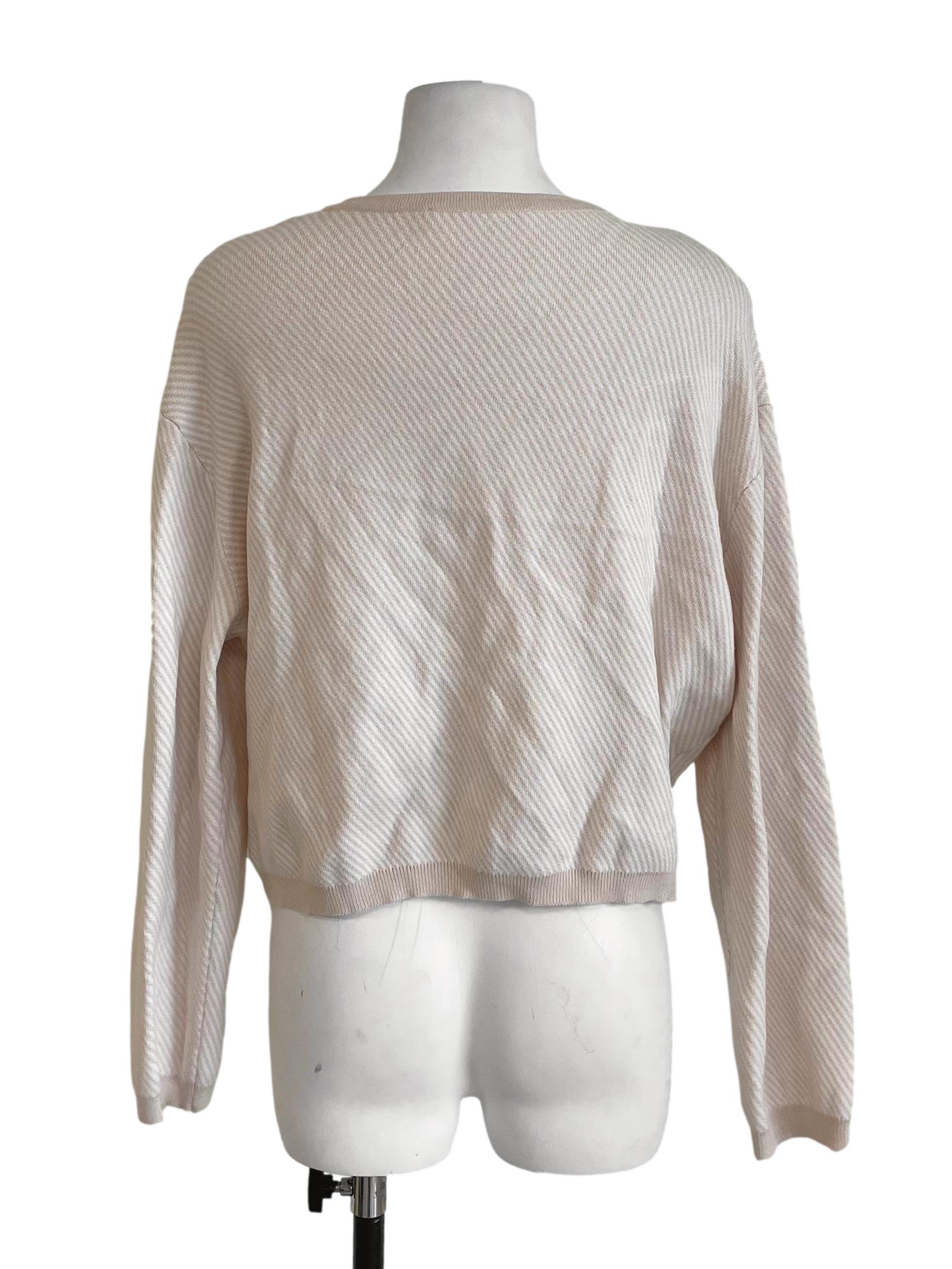 Coconut White Round Neck Cardigan LB