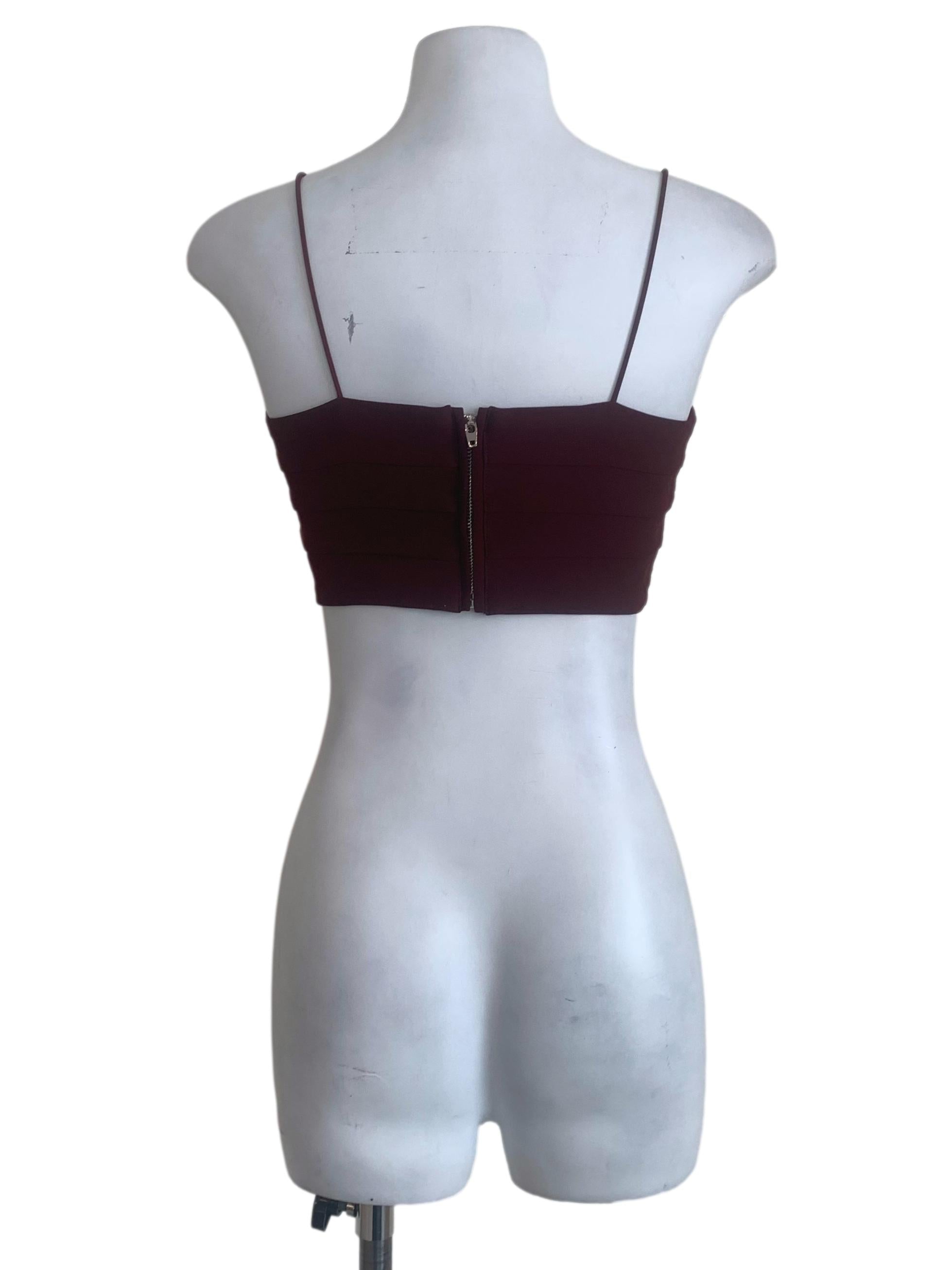 Garnet Red Spaghetti Strap Top