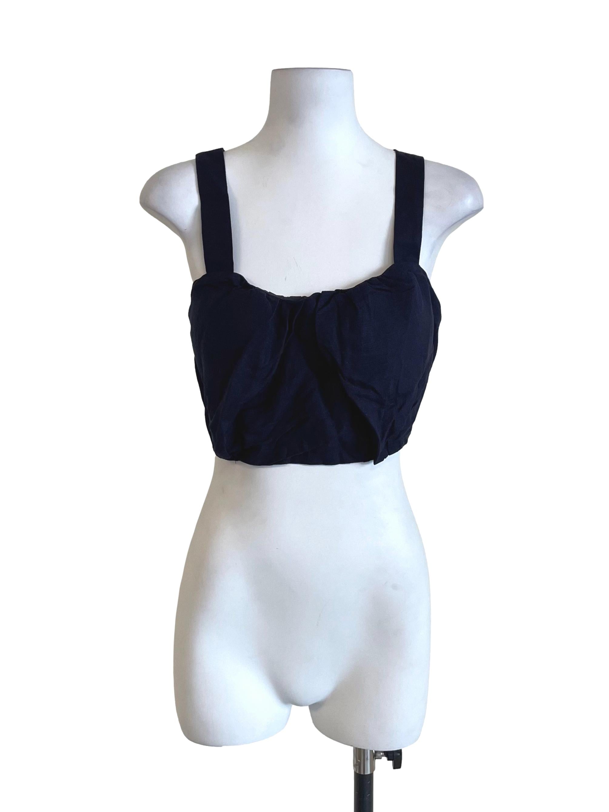 Navy Thick Straps Tube Top LB