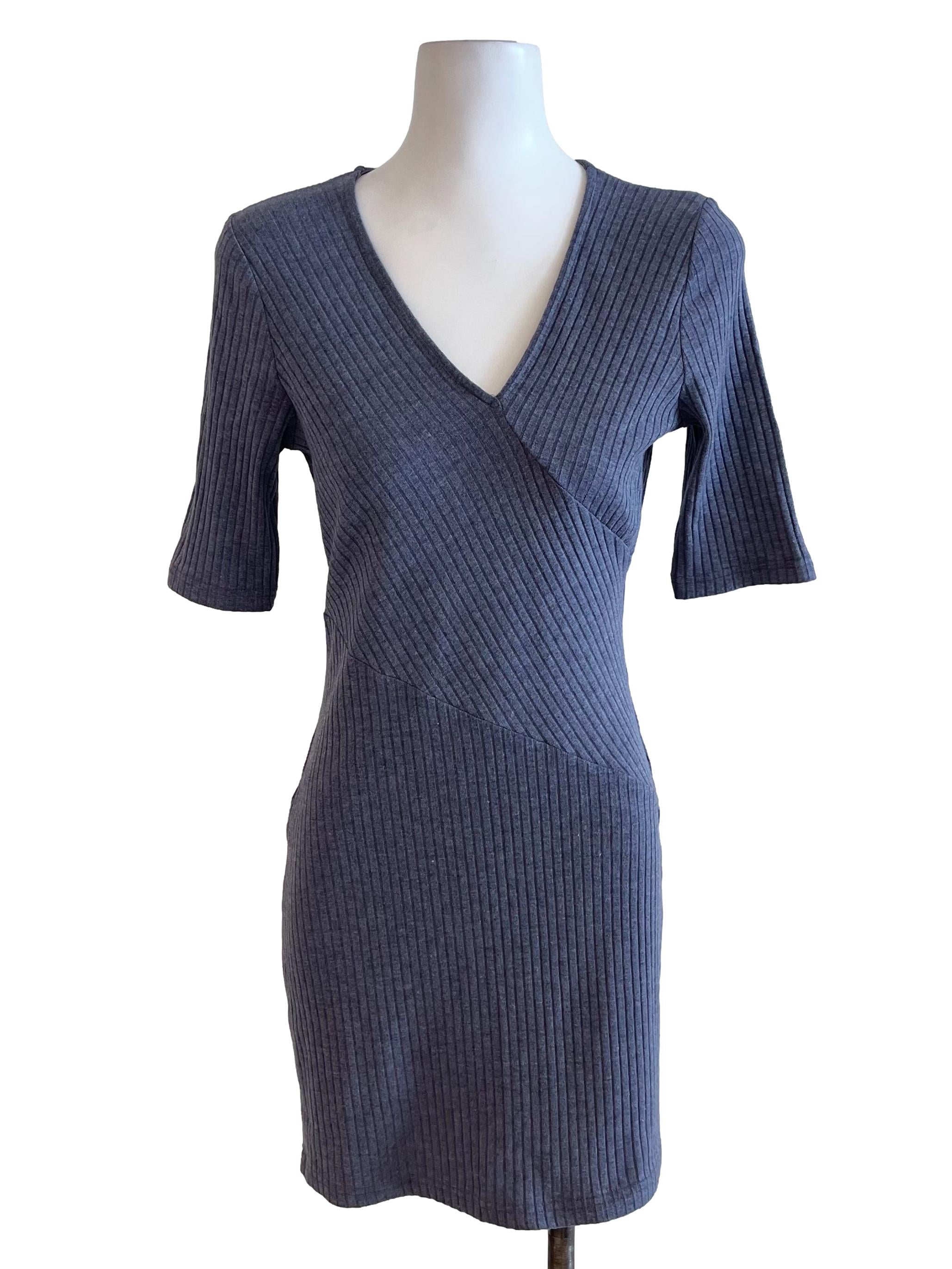 Slate Ribbed Fit Dress