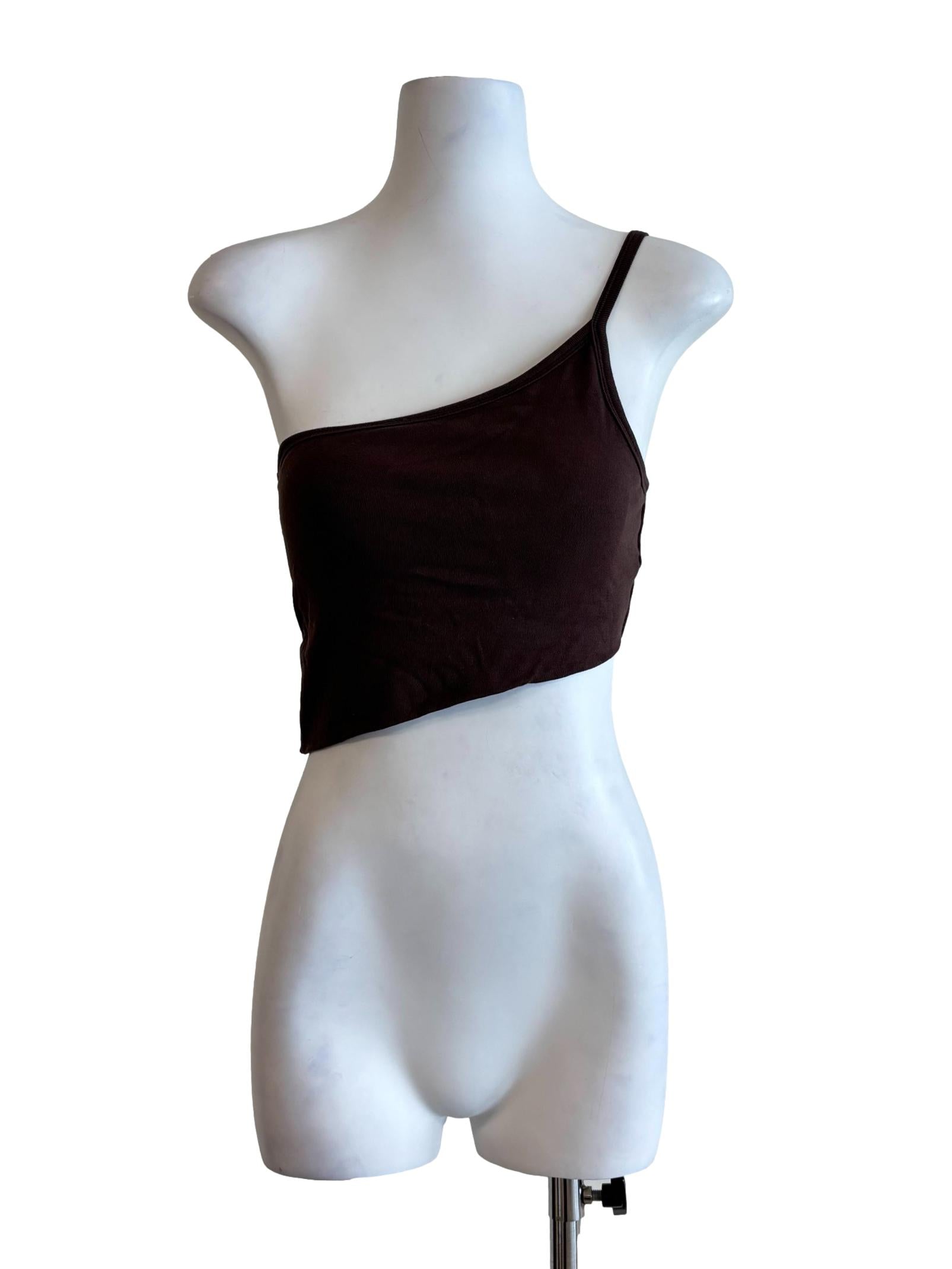 Taupe Brown Asymmetrical Camisole Top