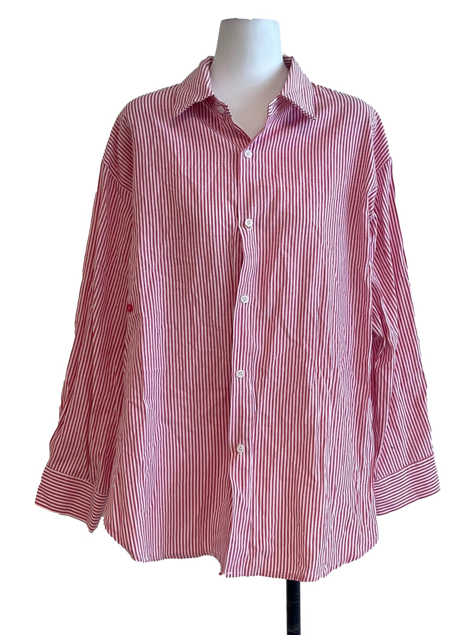 Rose Pink Long Sleeve Blouse GA