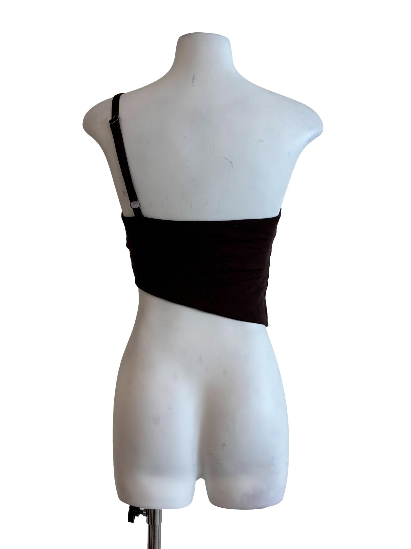 Taupe Brown Asymmetrical Camisole Top