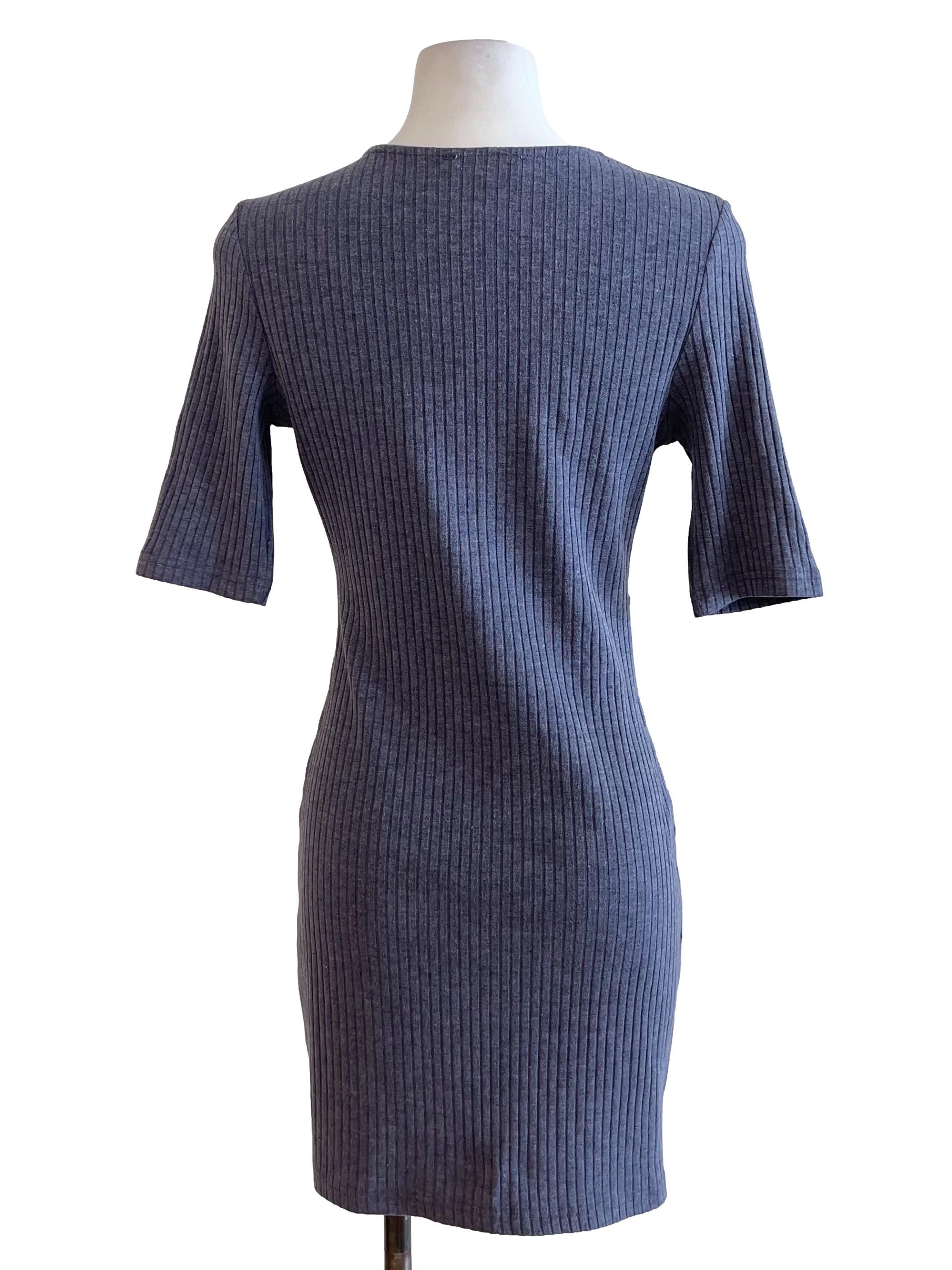 Slate Ribbed Fit Dress