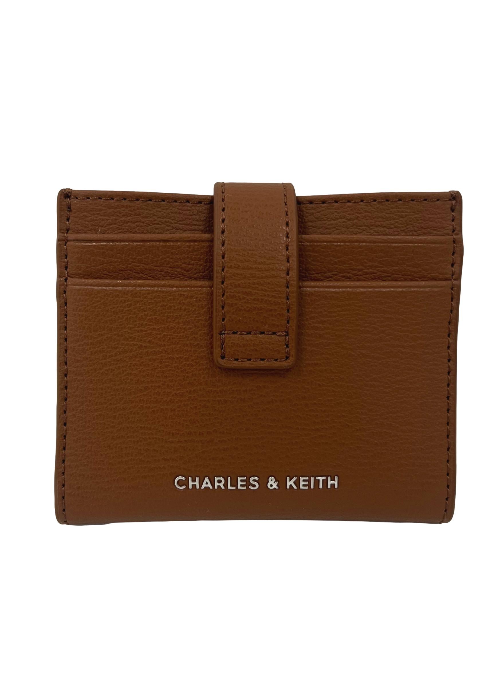 Chocolate Brown Bliss Snap Button Card Holder