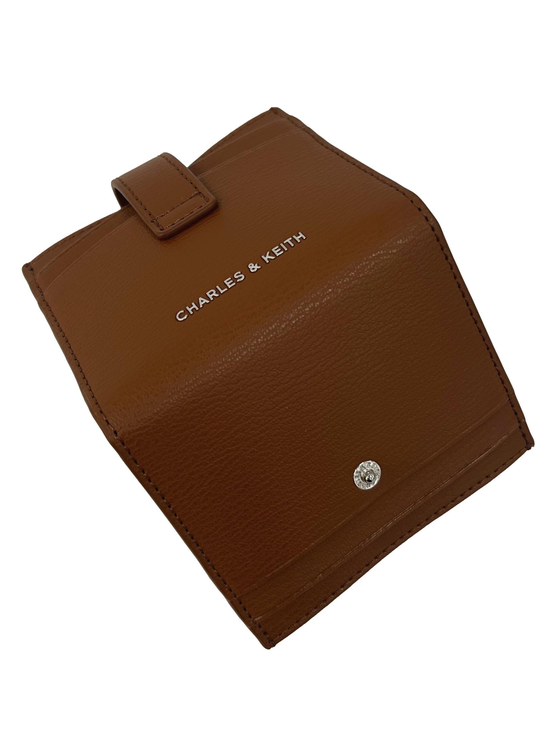 Chocolate Brown Bliss Snap Button Card Holder