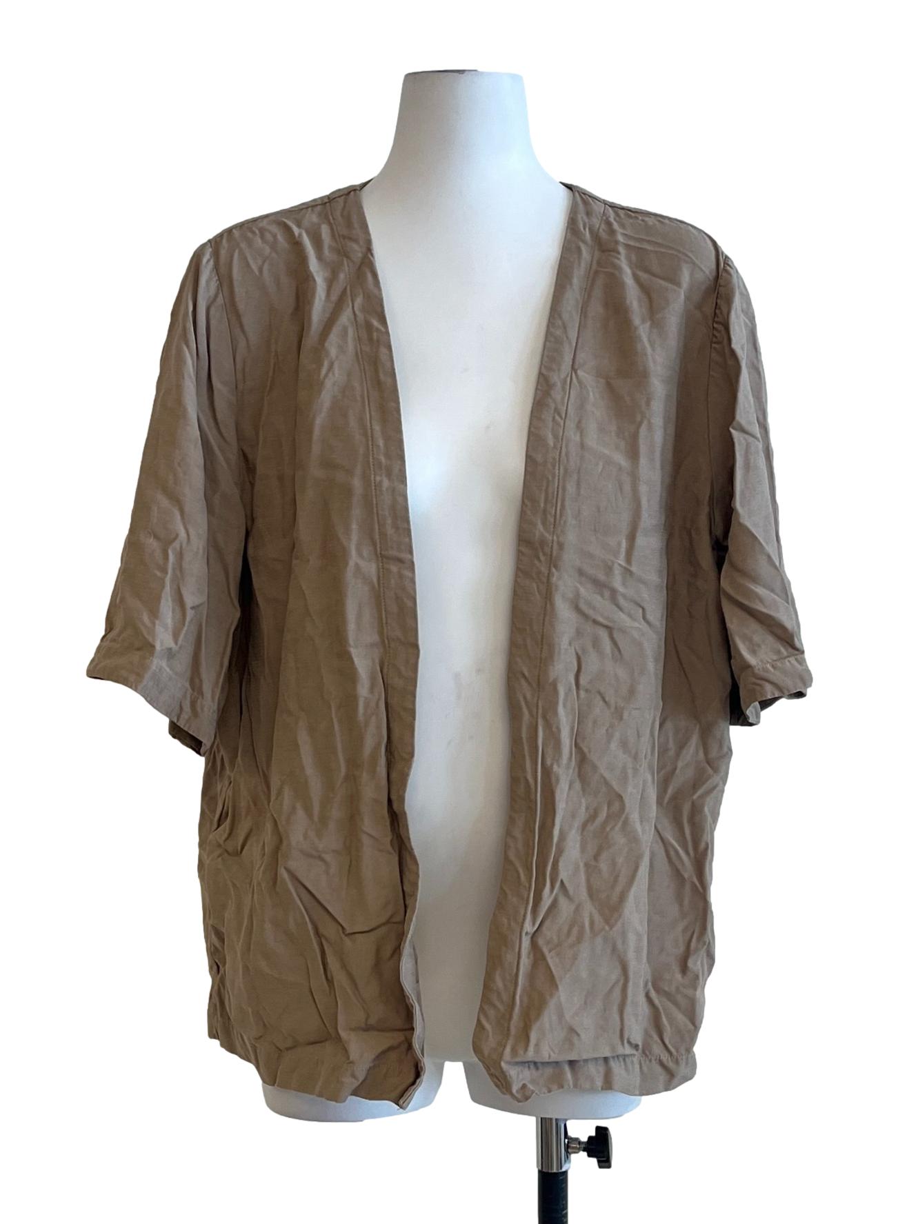 Brown Linen Overshirt OSN