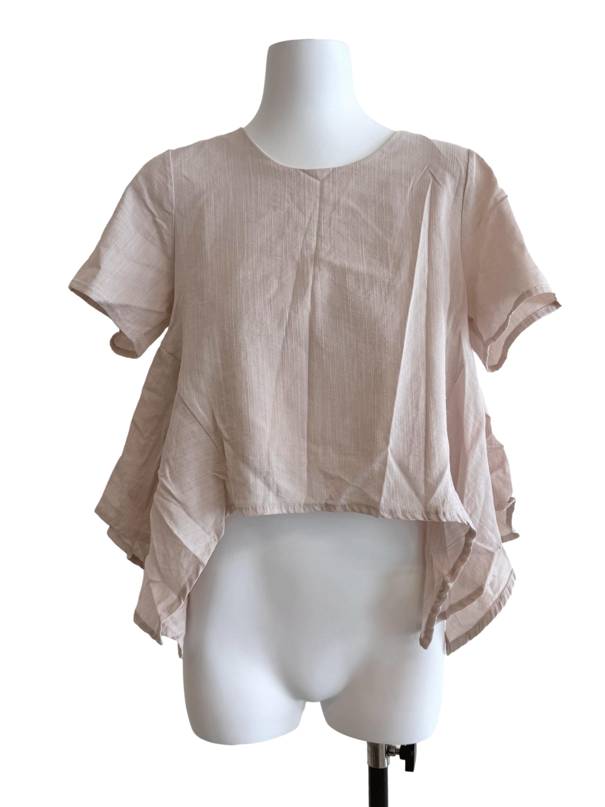Linen Beige Button Down Shirt Dress