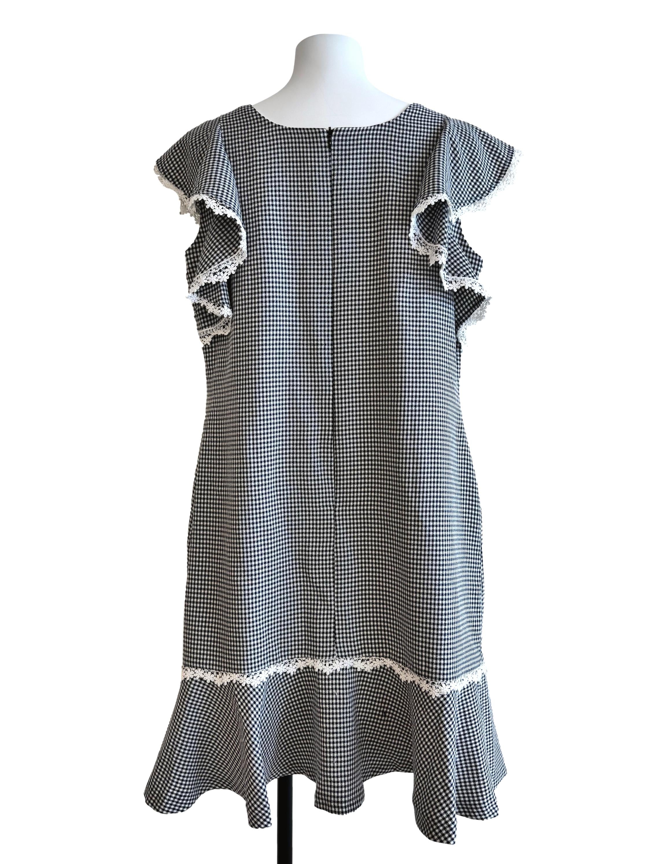 Black Gingham Dress