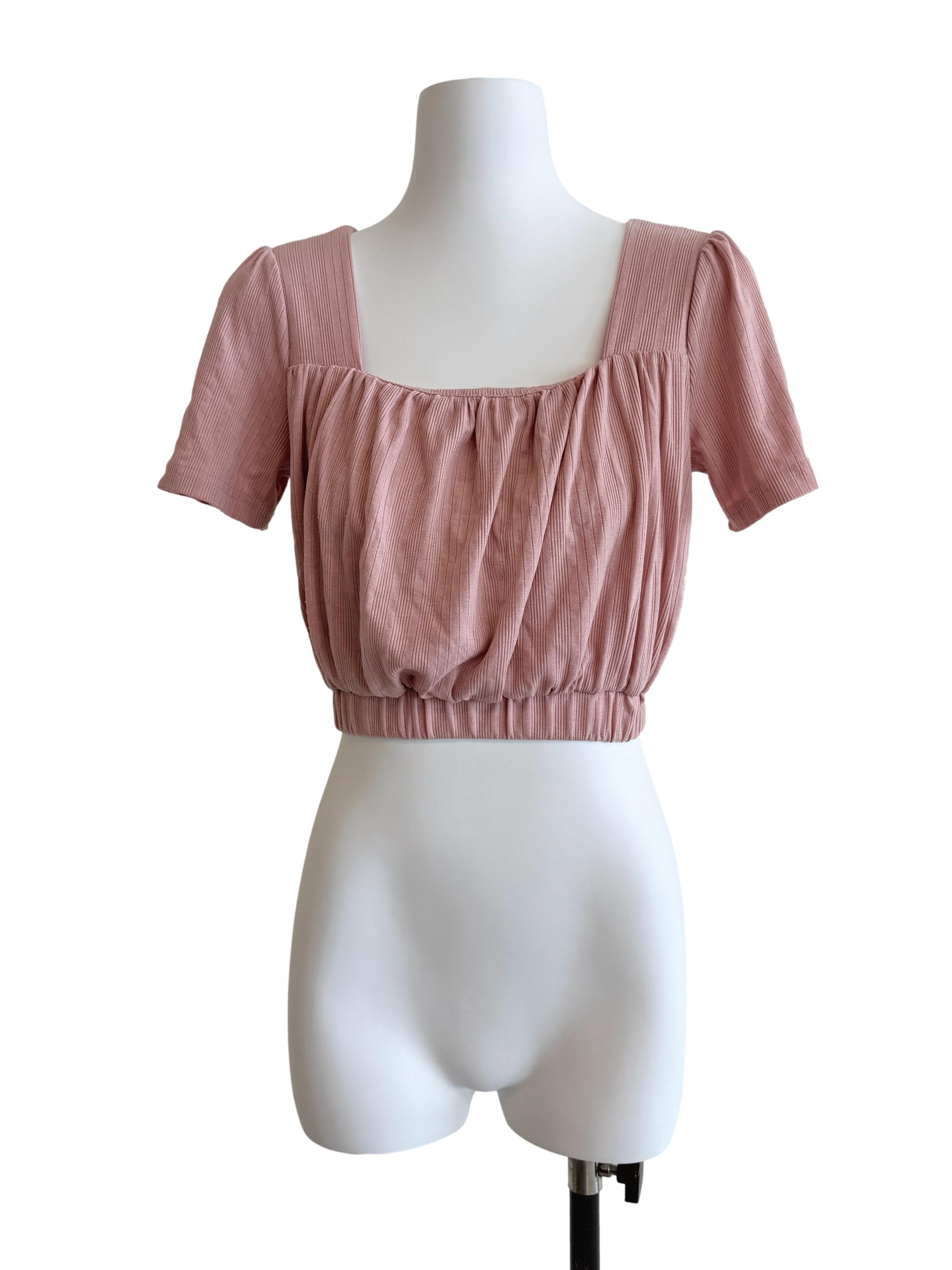 Rose Pink Knit Top