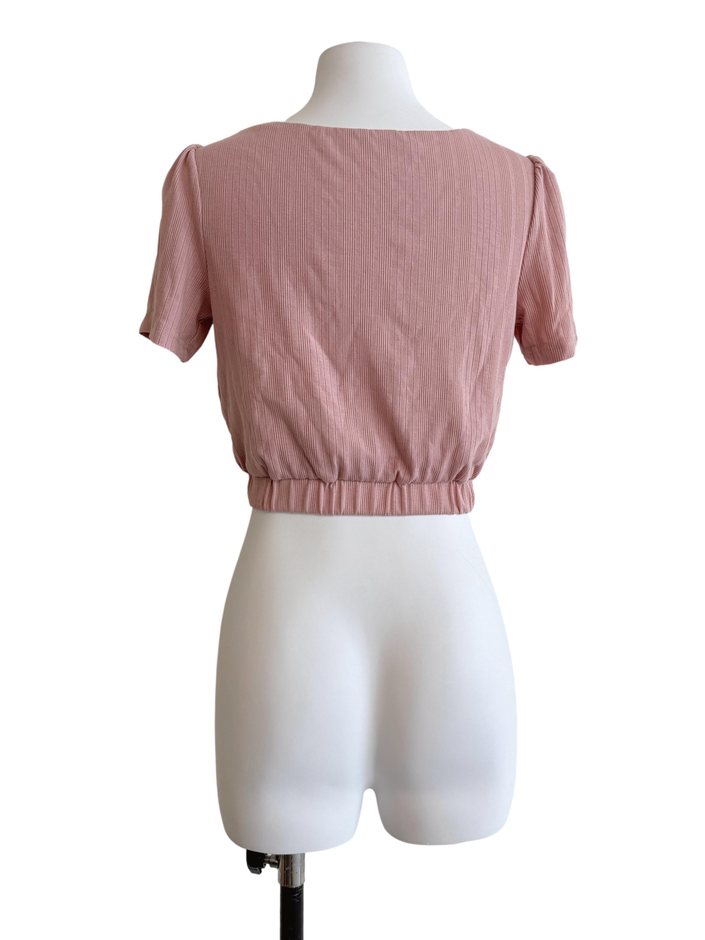 Rose Pink Knit Top