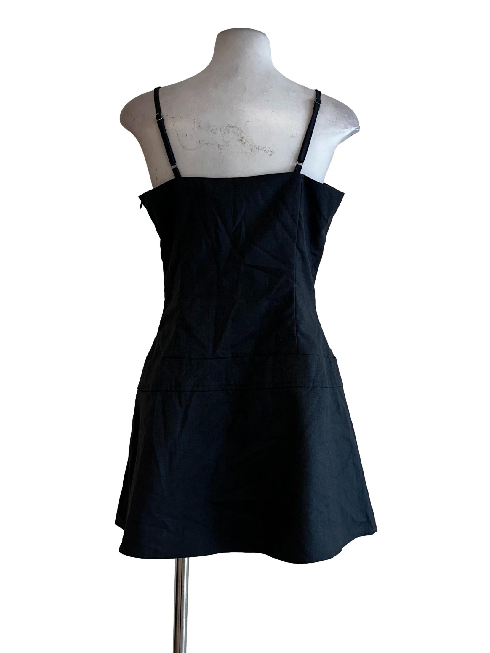 Pebble Grey Sleeveless Mini Dress