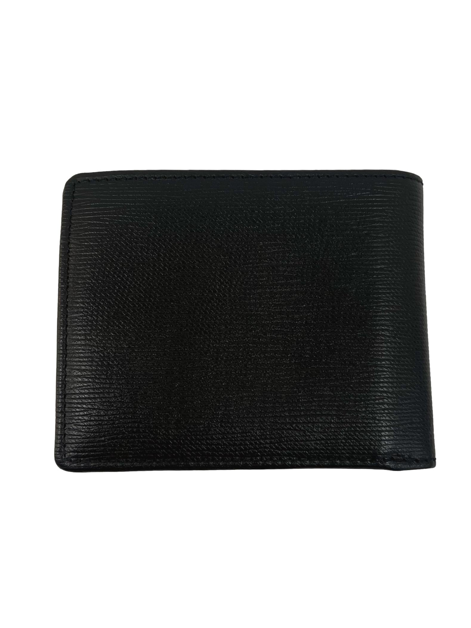 Black Bi-Fold Leather Wallet