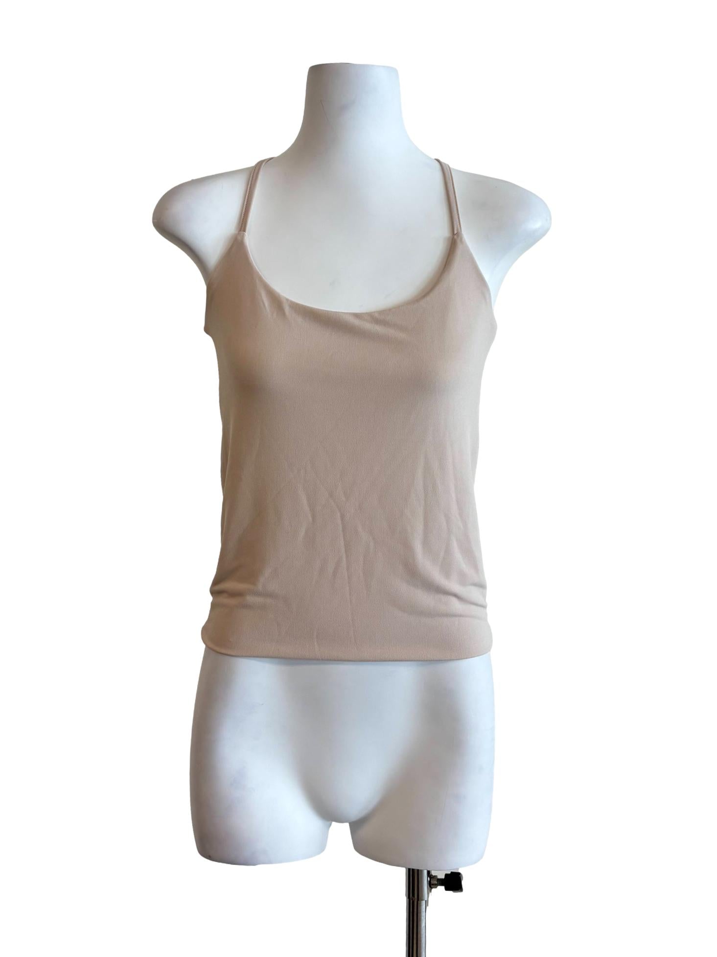 Nude Beige Cross Back Camisole