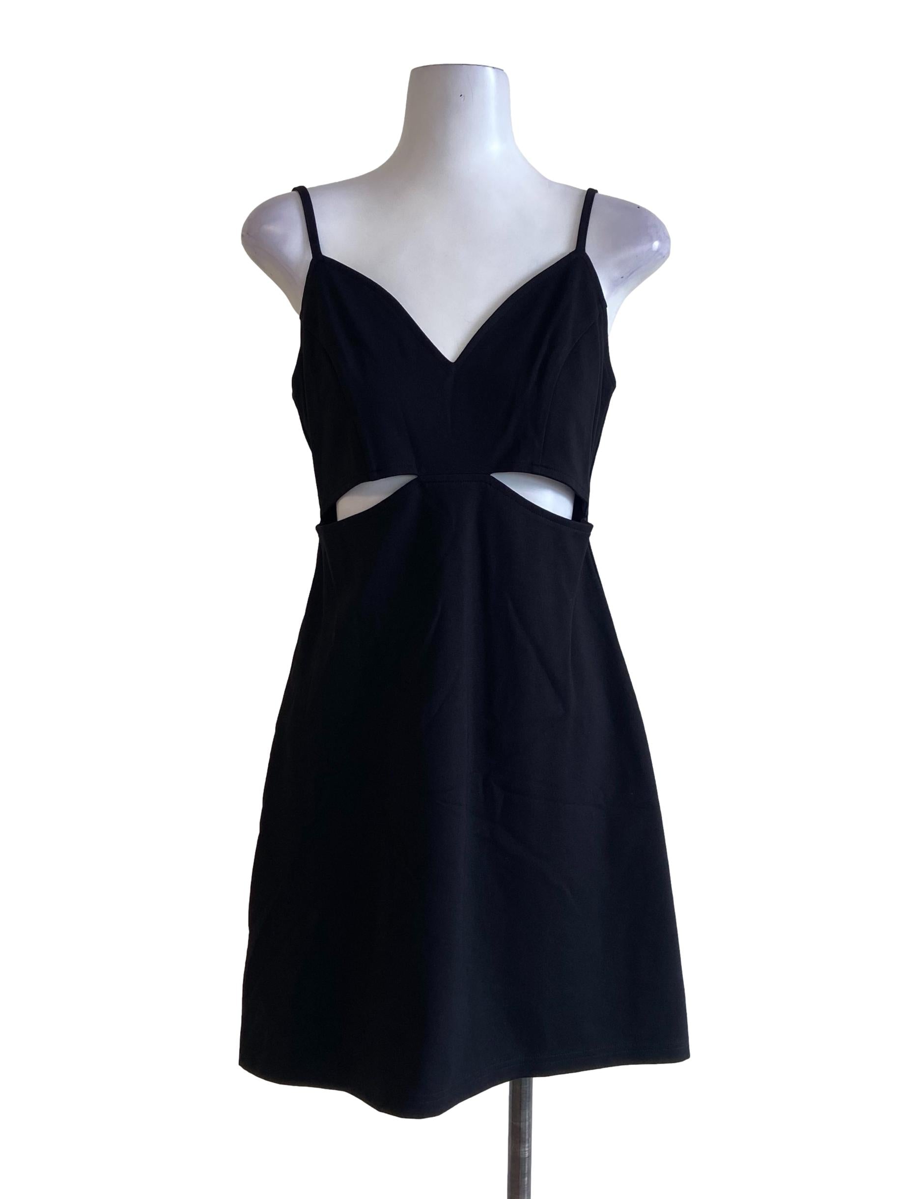 Black Sleeveless A-Line Dress