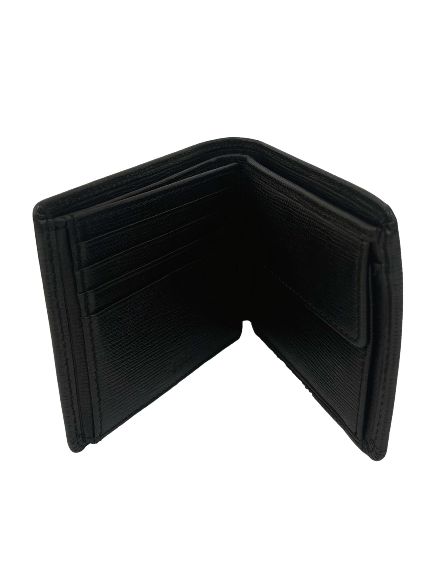 Black Bi-Fold Leather Wallet