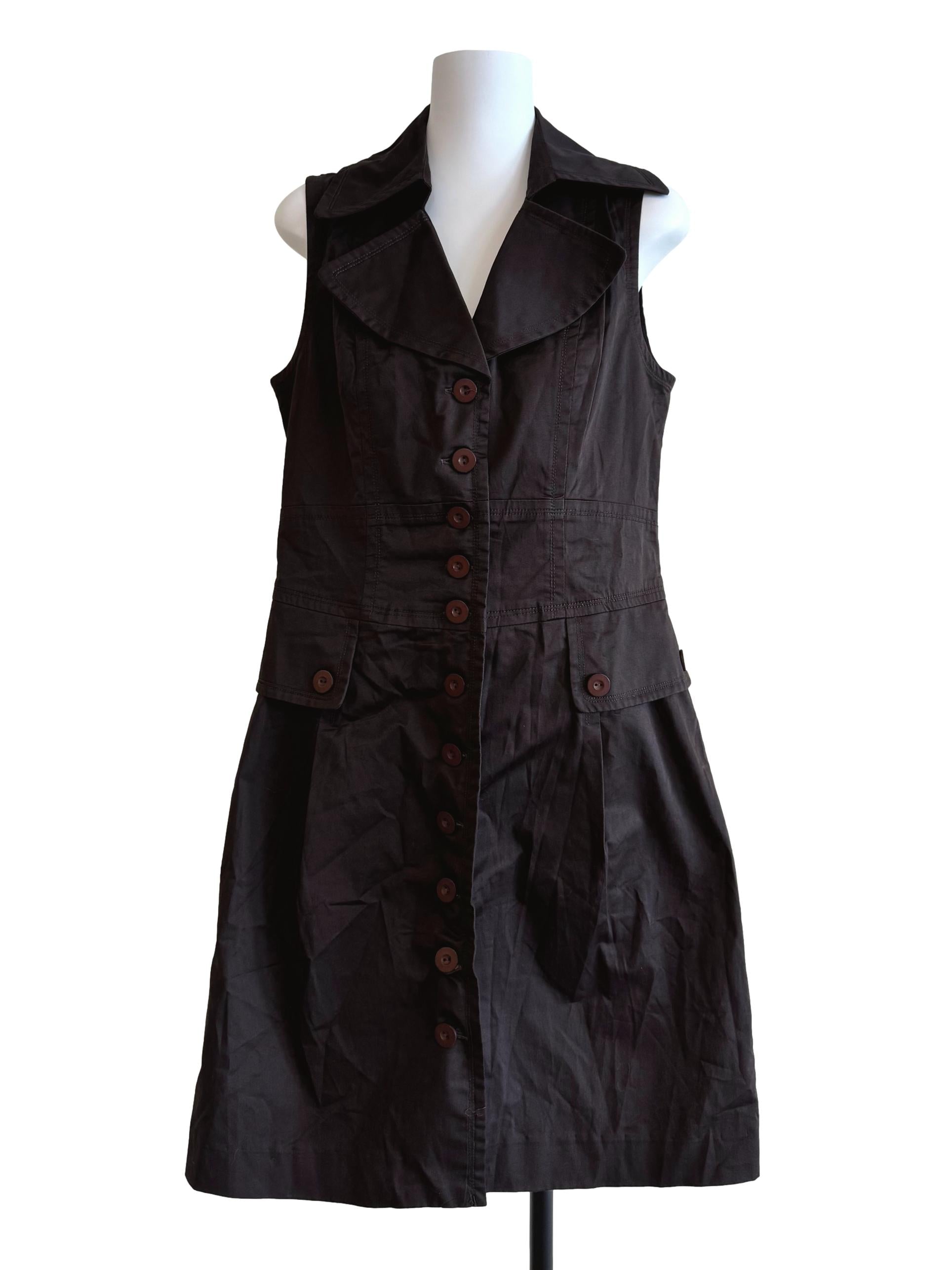 Deep Copper Collar Dress