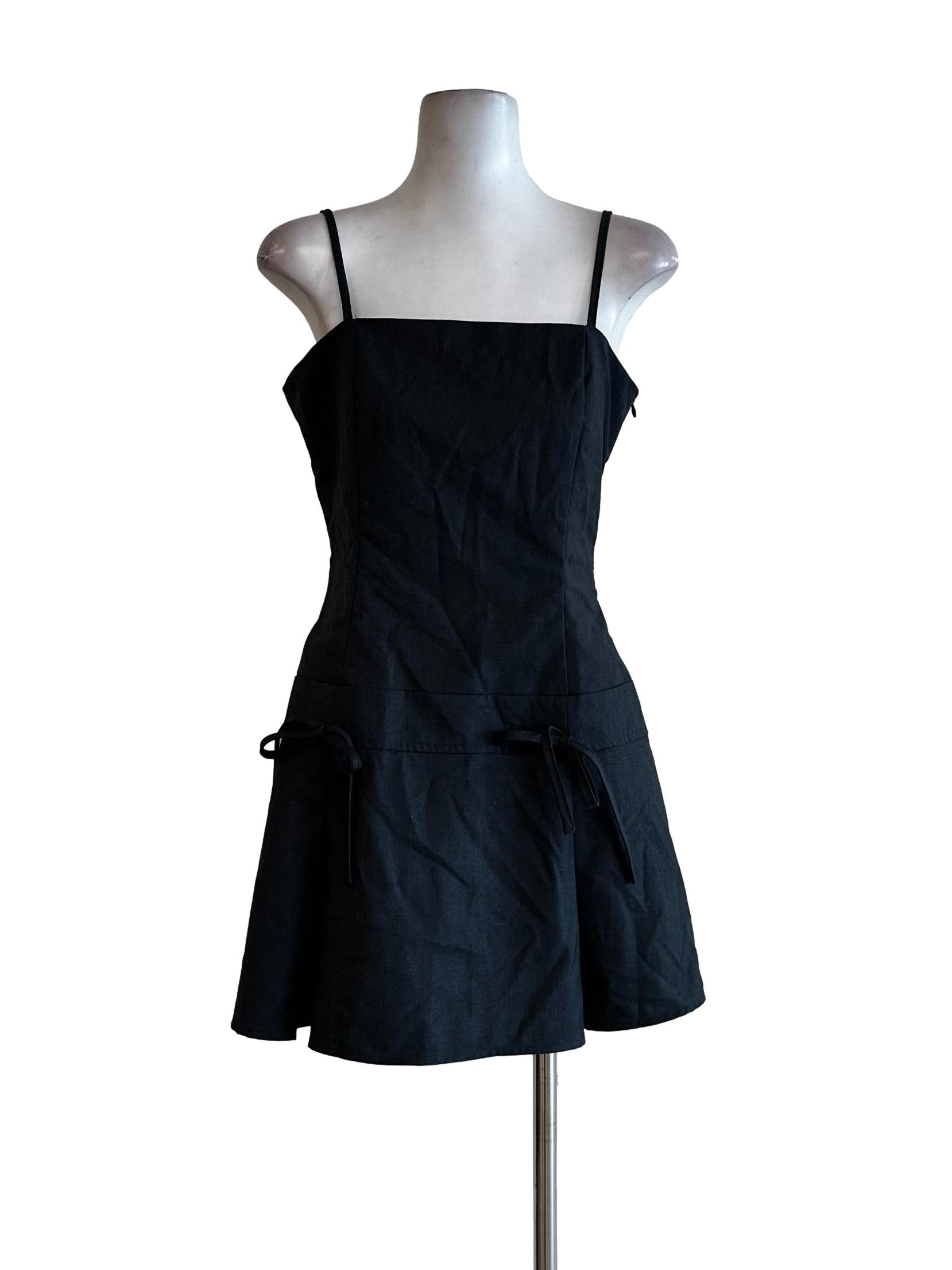 Pebble Grey Sleeveless Mini Dress
