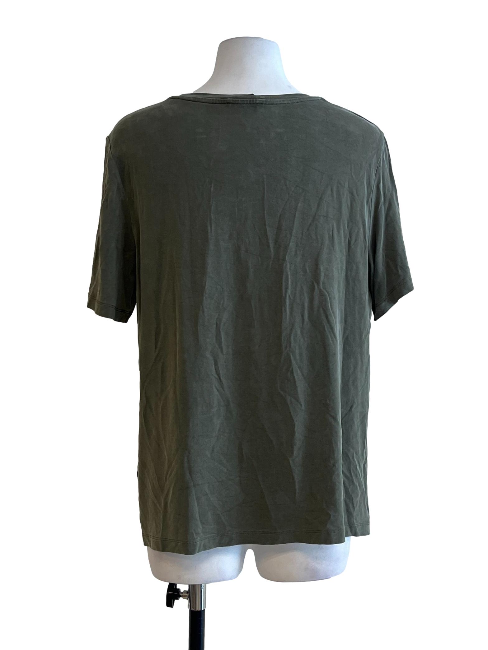Seaweed Green Short Sleeve Top