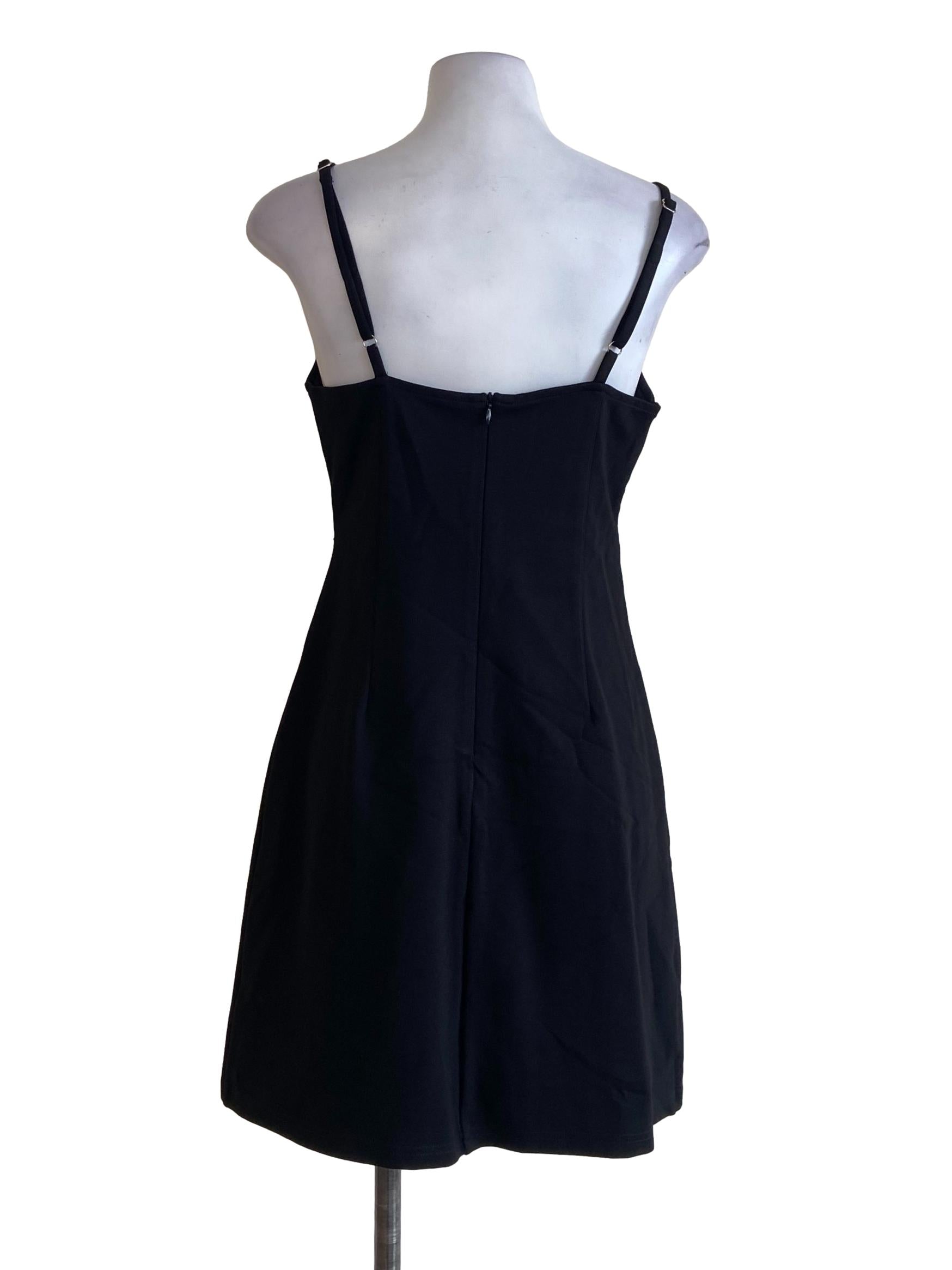 Black Sleeveless A-Line Dress