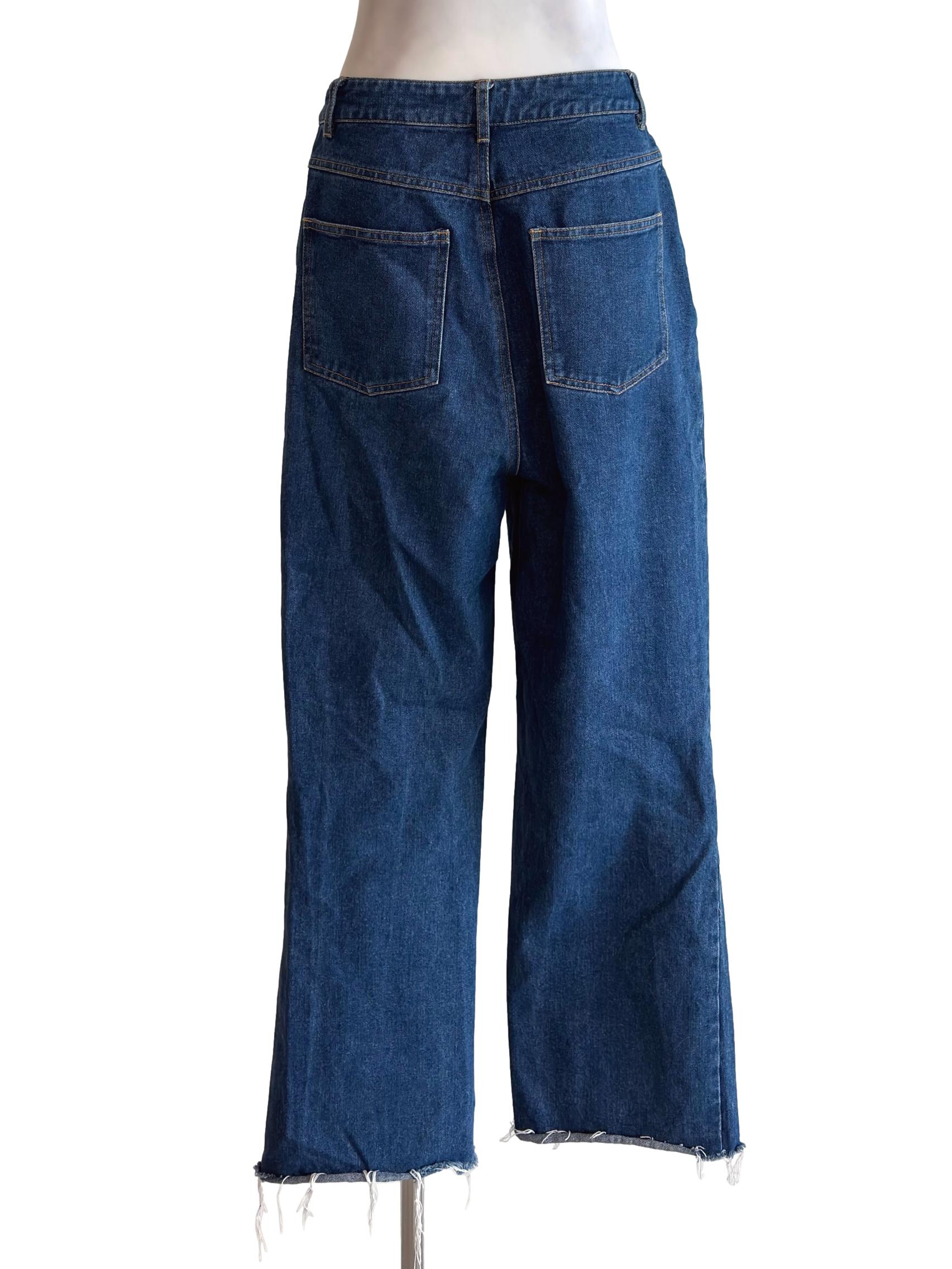 Blue Denim Ripped Straight Jean TCL