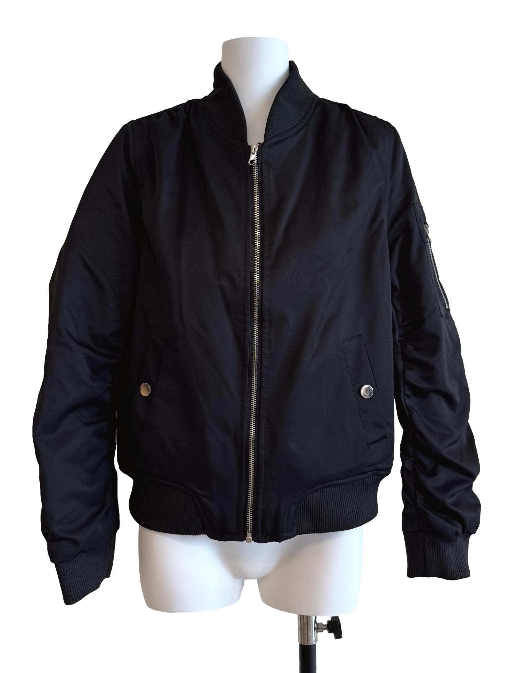 Puff Black Biker Jacket