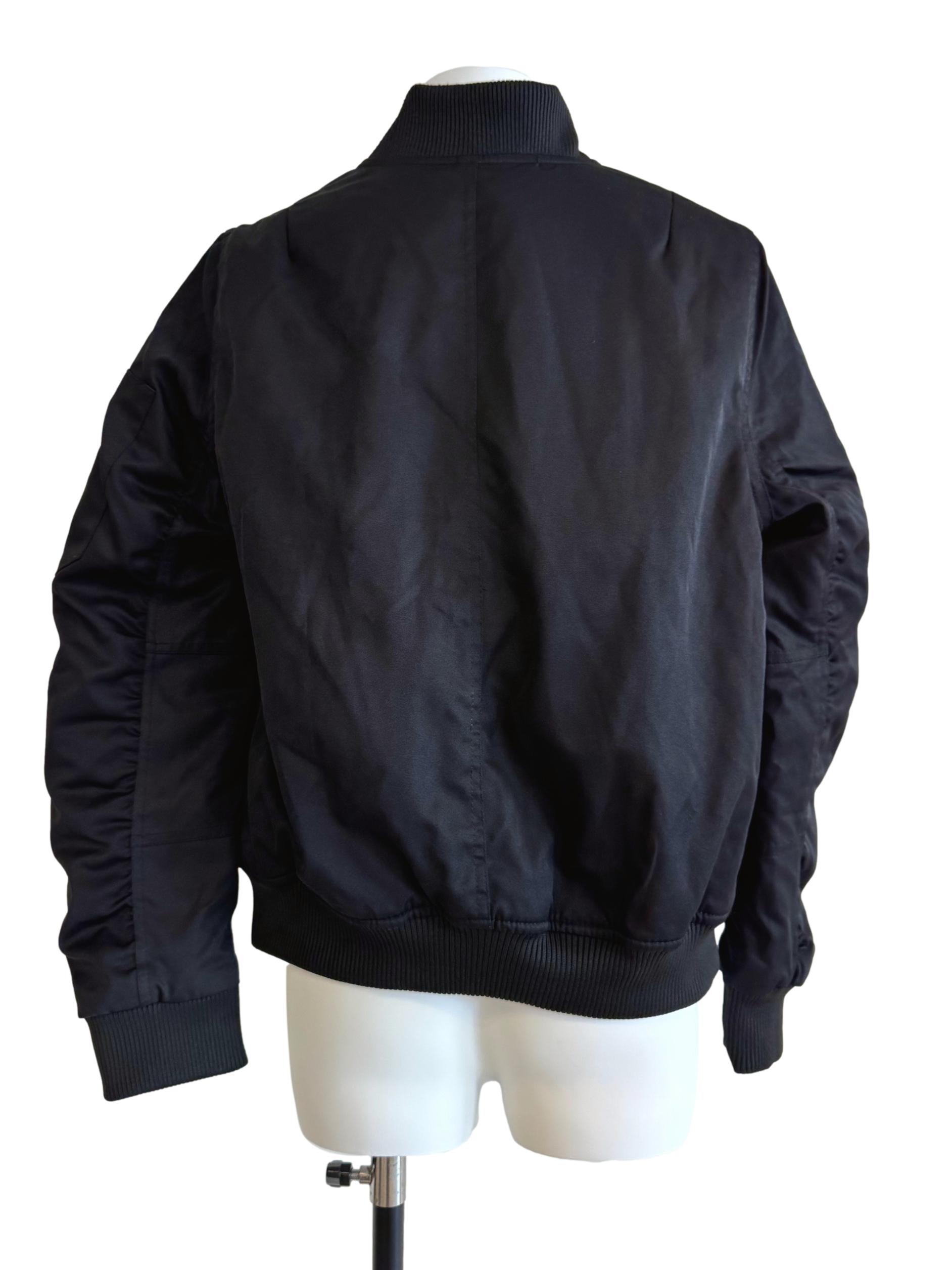 Puff Black Biker Jacket