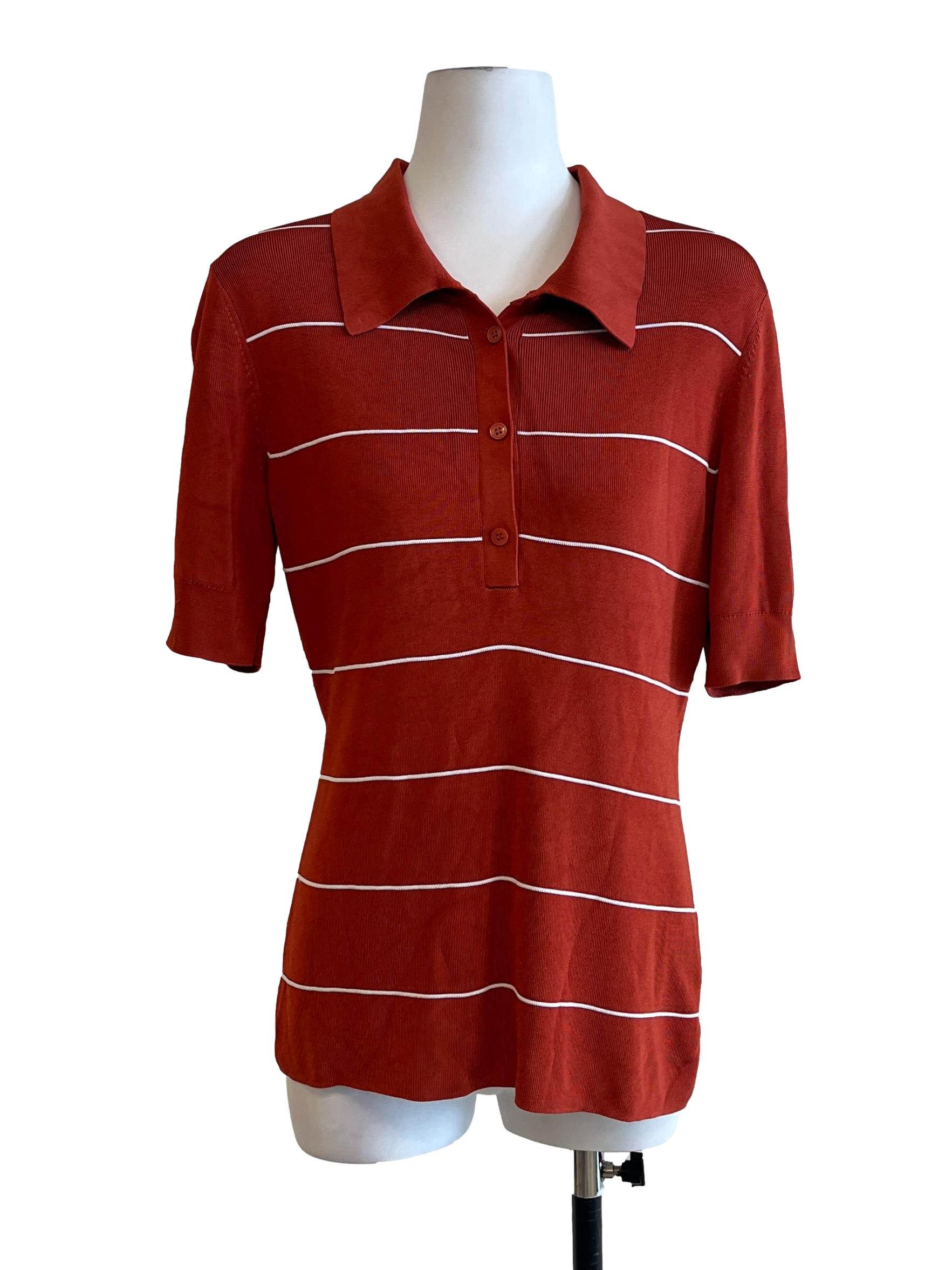 Brick Orange Polo Shirt