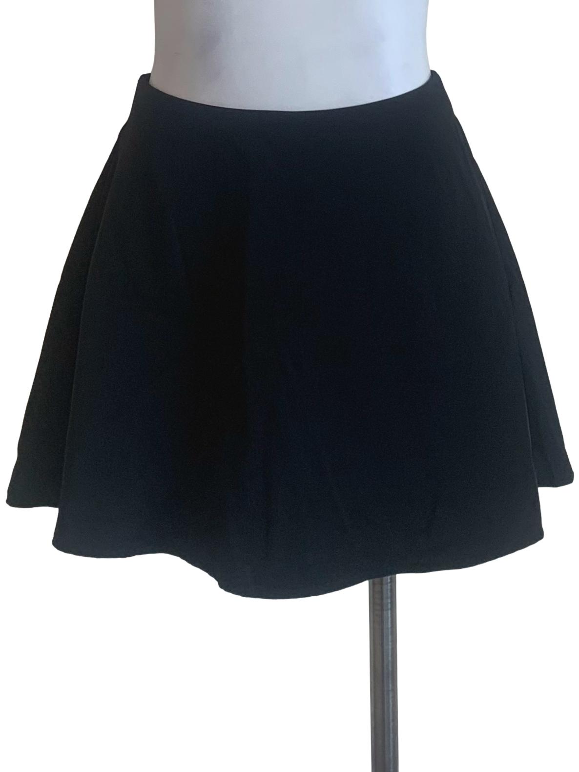Crow Black Flip Skirt