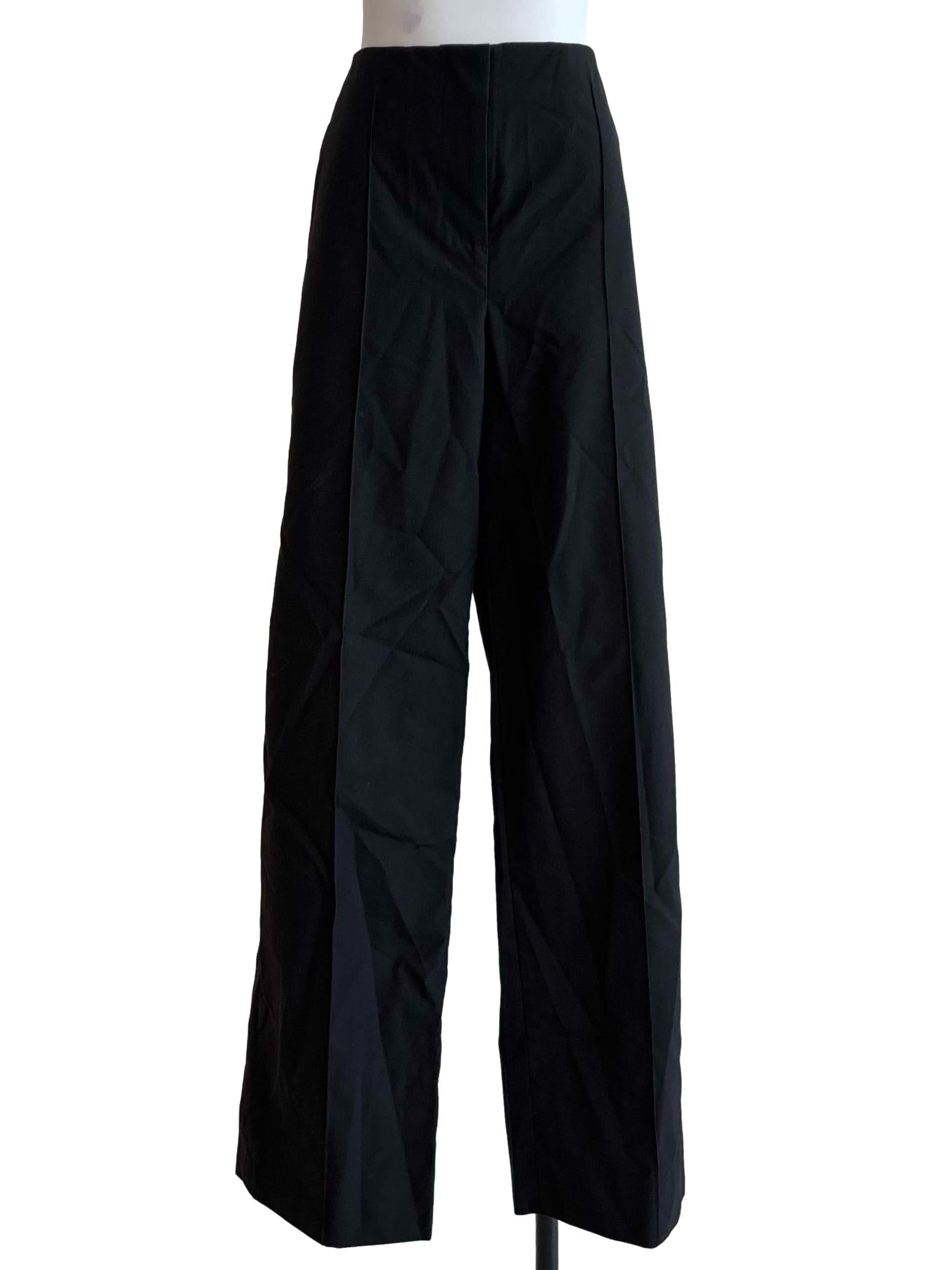 Onyx Black Straight Long Pants