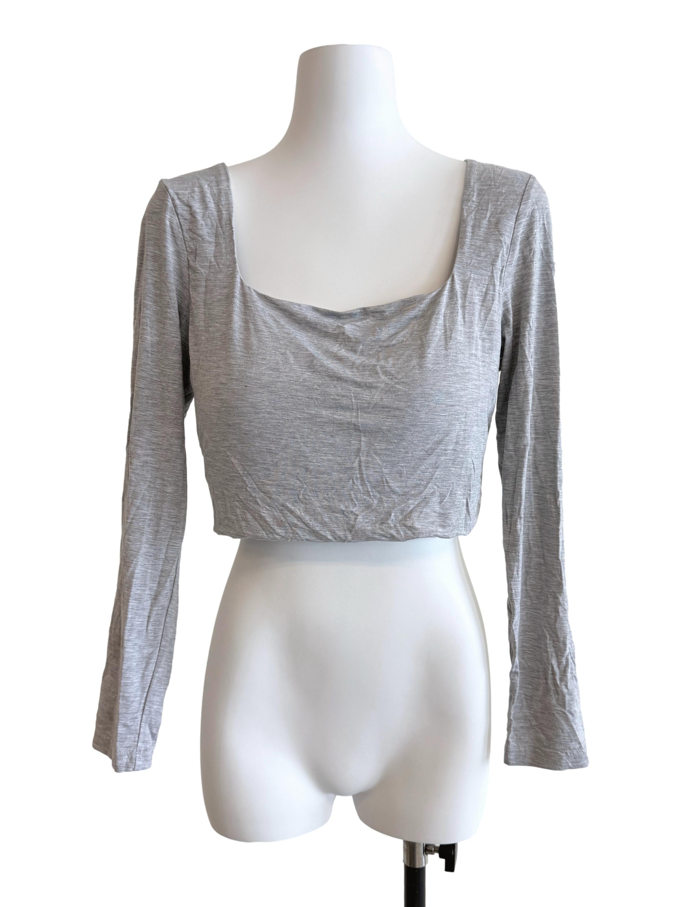 Coin Grey Long Sleeve Top