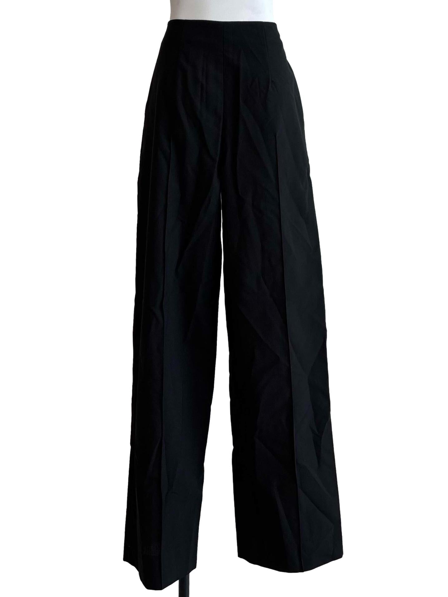Onyx Black Straight Long Pants