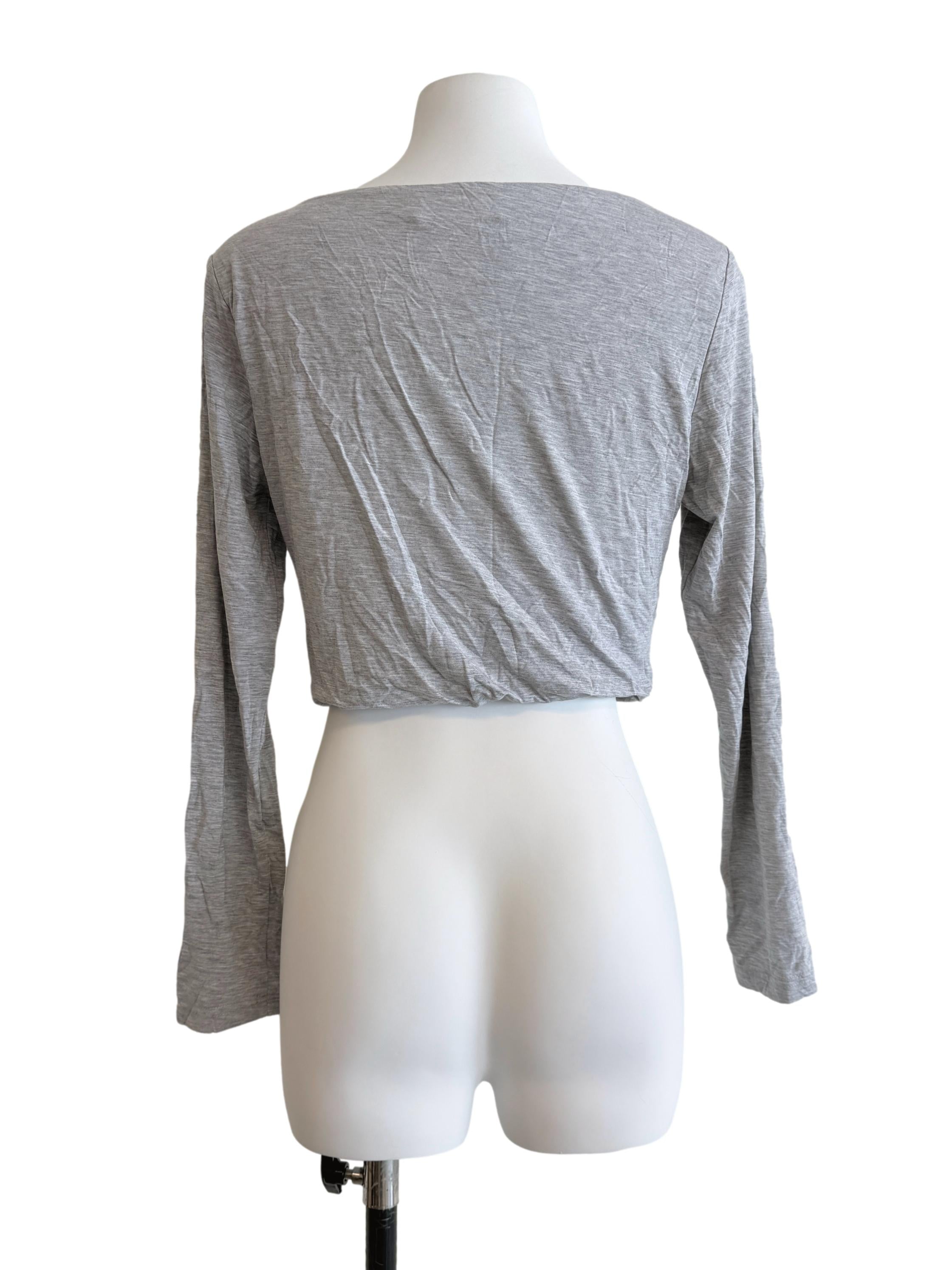 Coin Grey Long Sleeve Top