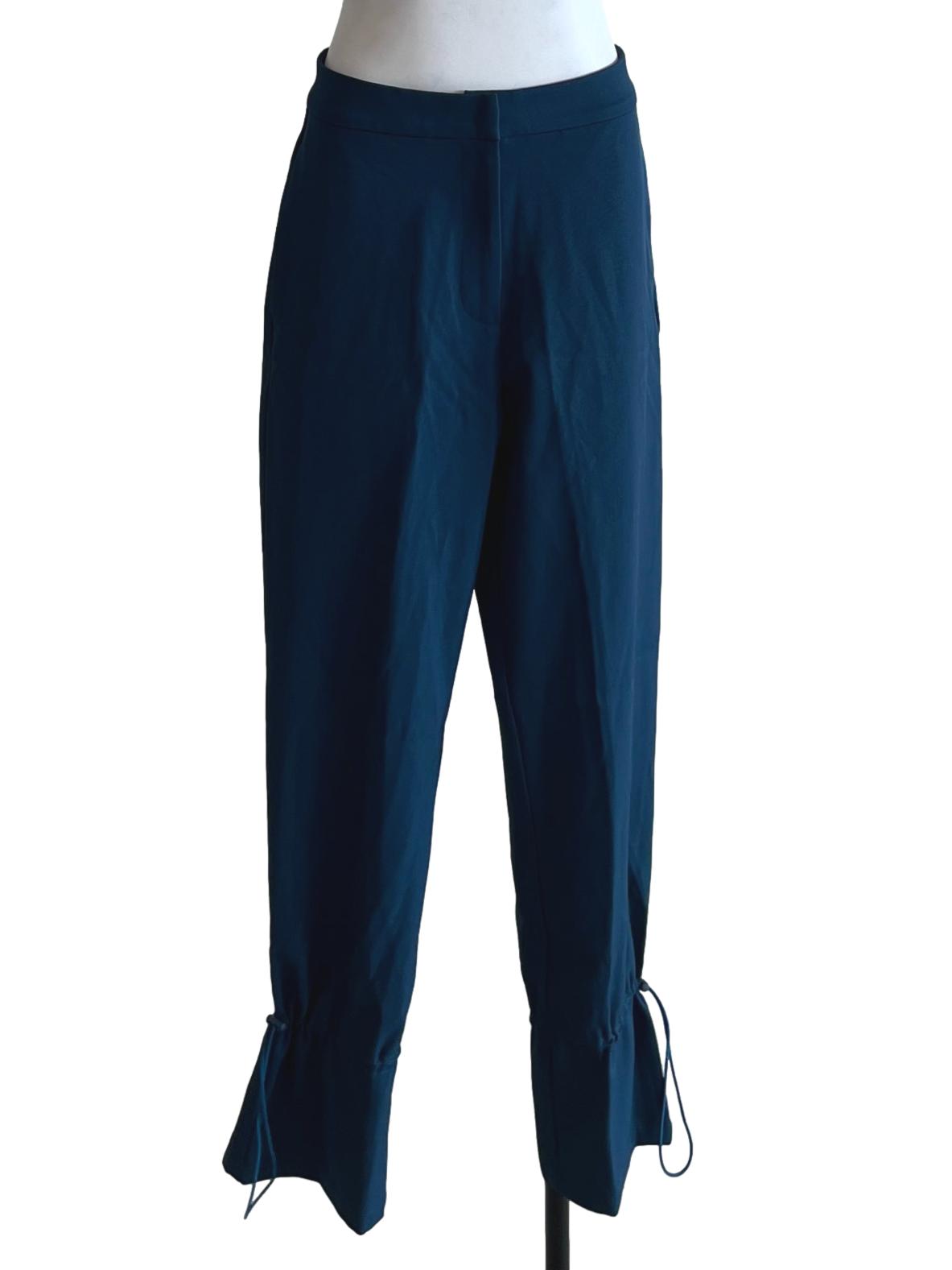 Aegean Blue High-Waisted Formal Pants