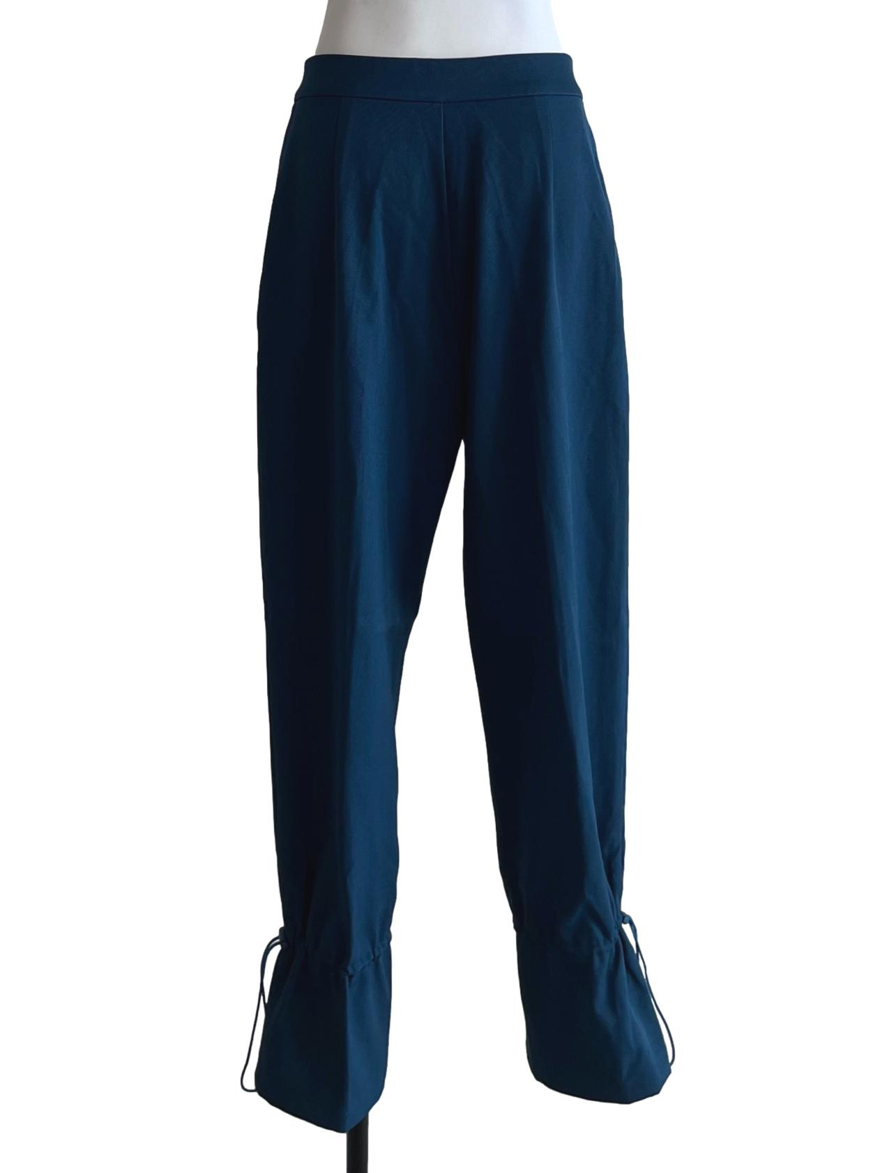 Aegean Blue High-Waisted Formal Pants
