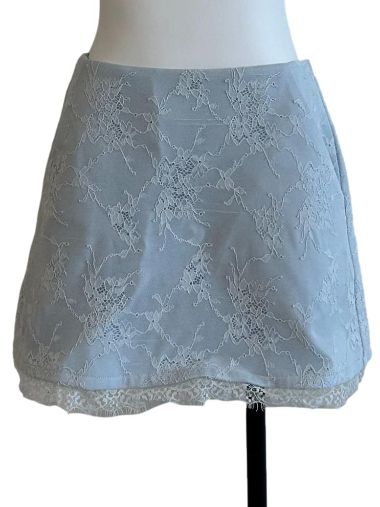 Light Blue Lace Skirt