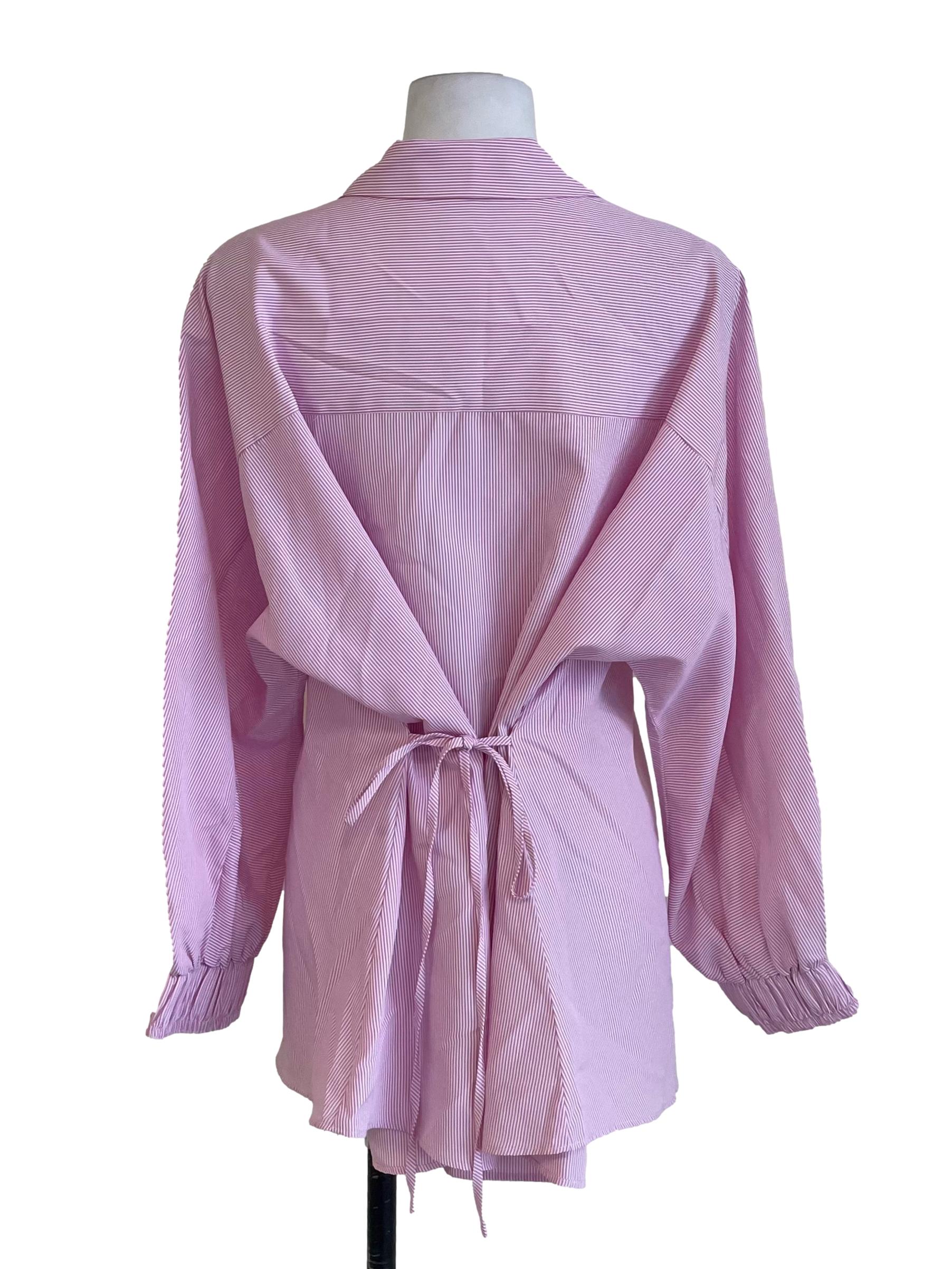 Taffy Pink Candy Stripe Johnny Shirt LB
