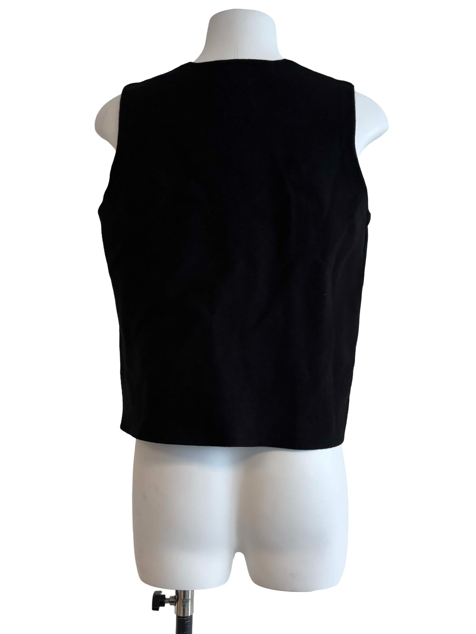 Rich Black Gold Buttoned Knit Top