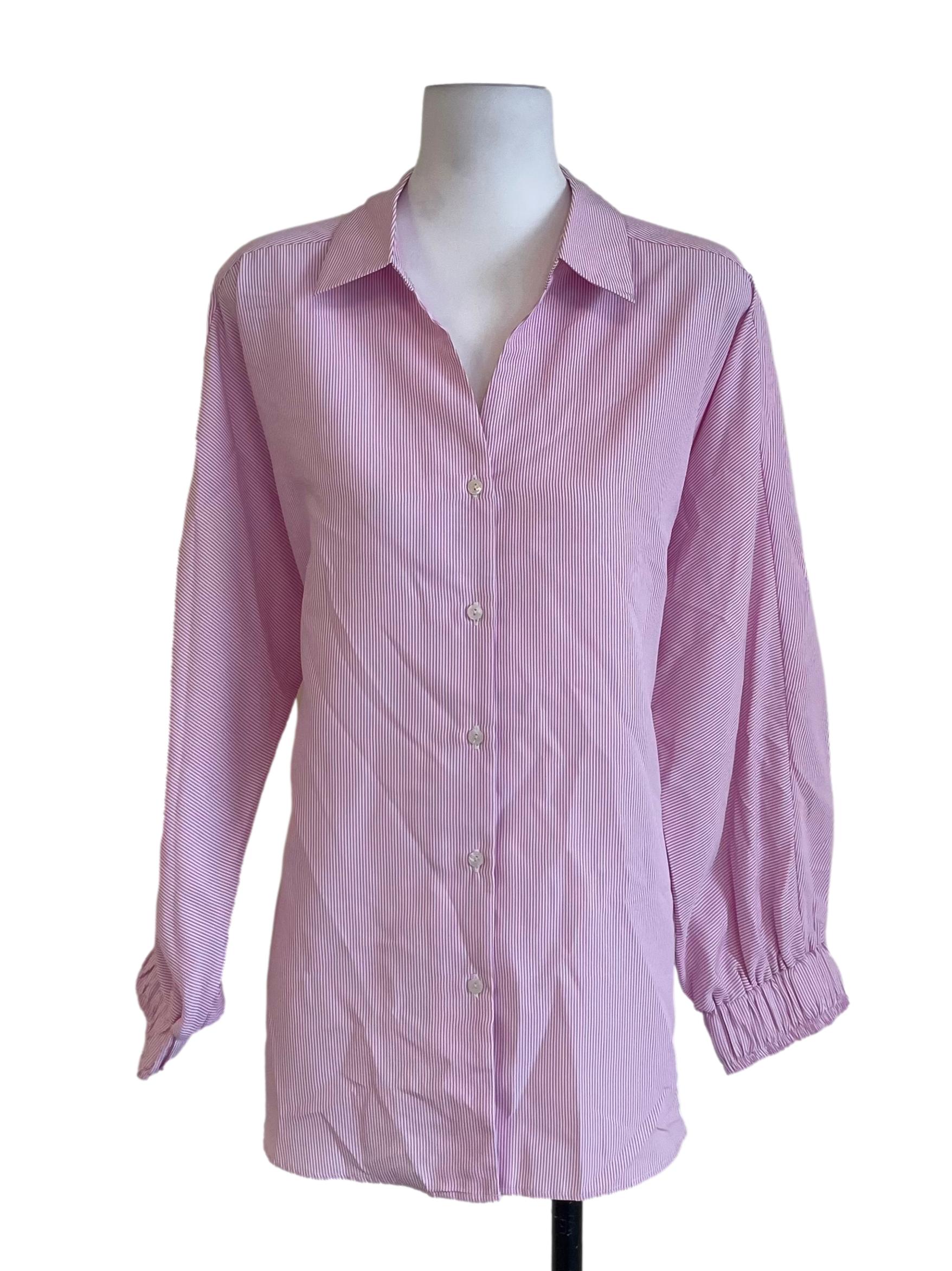 Taffy Pink Candy Stripe Johnny Shirt LB