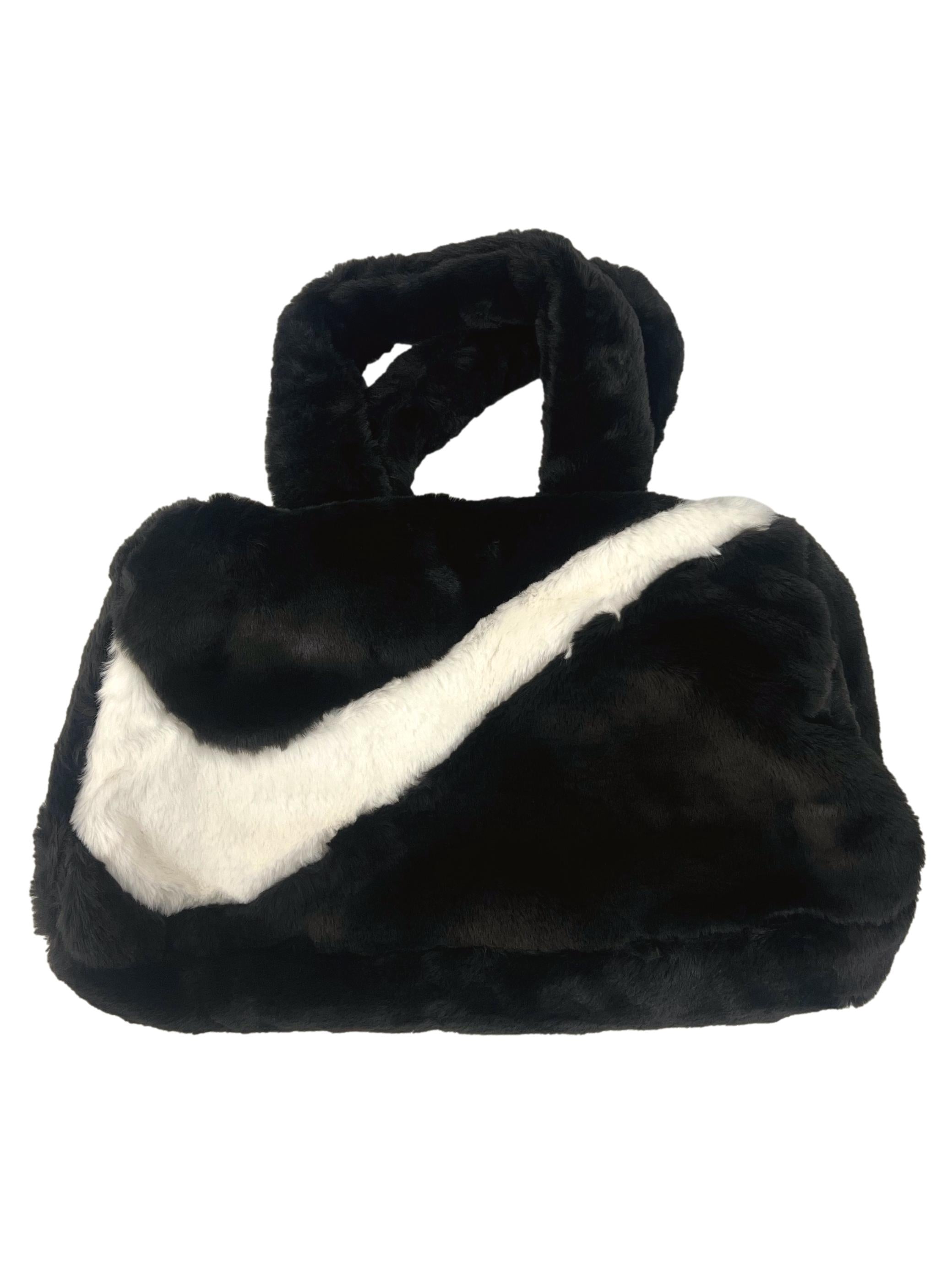 Black Faux Fur Tote
