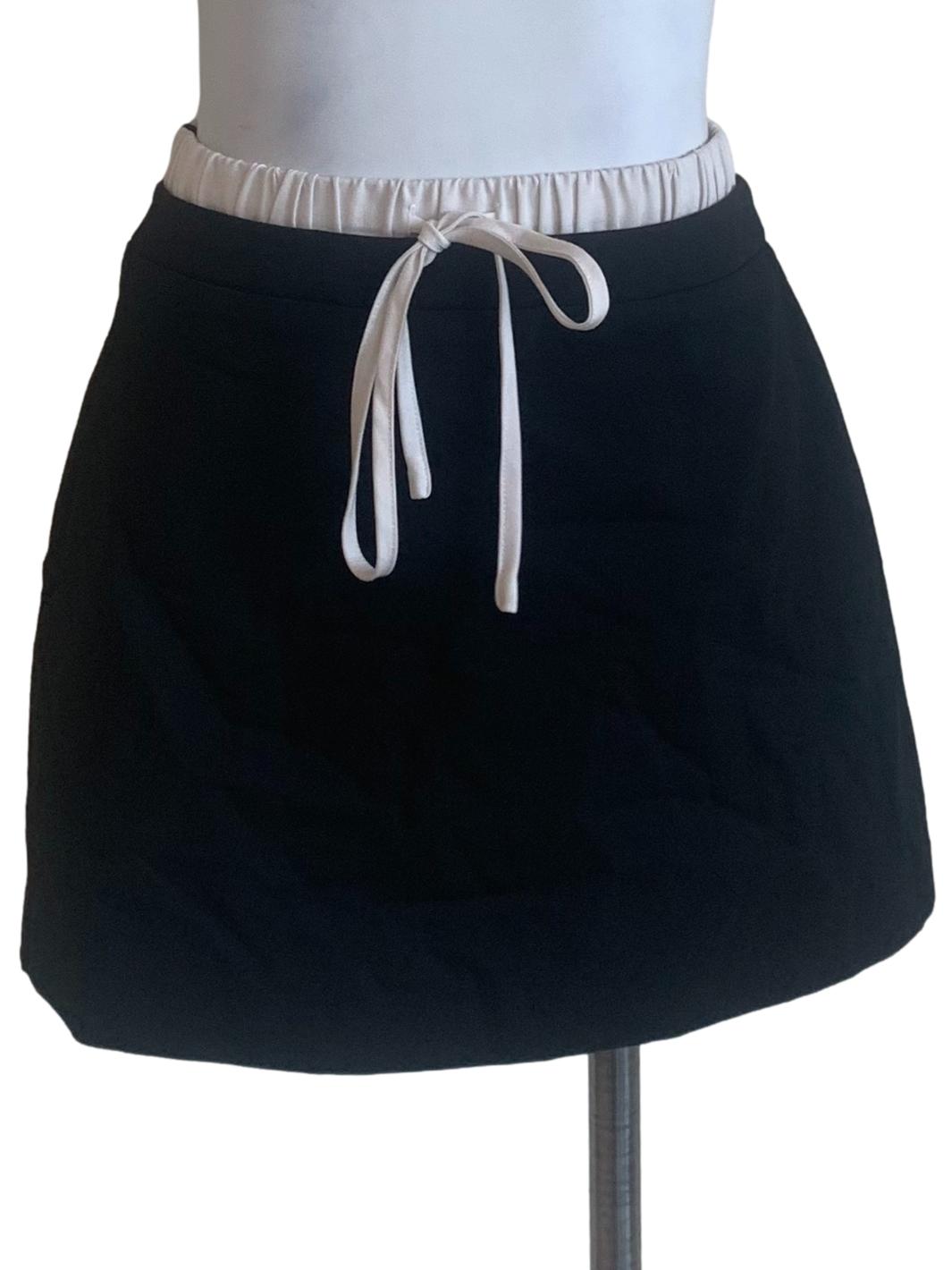 Pitch Black A-Line Skirt