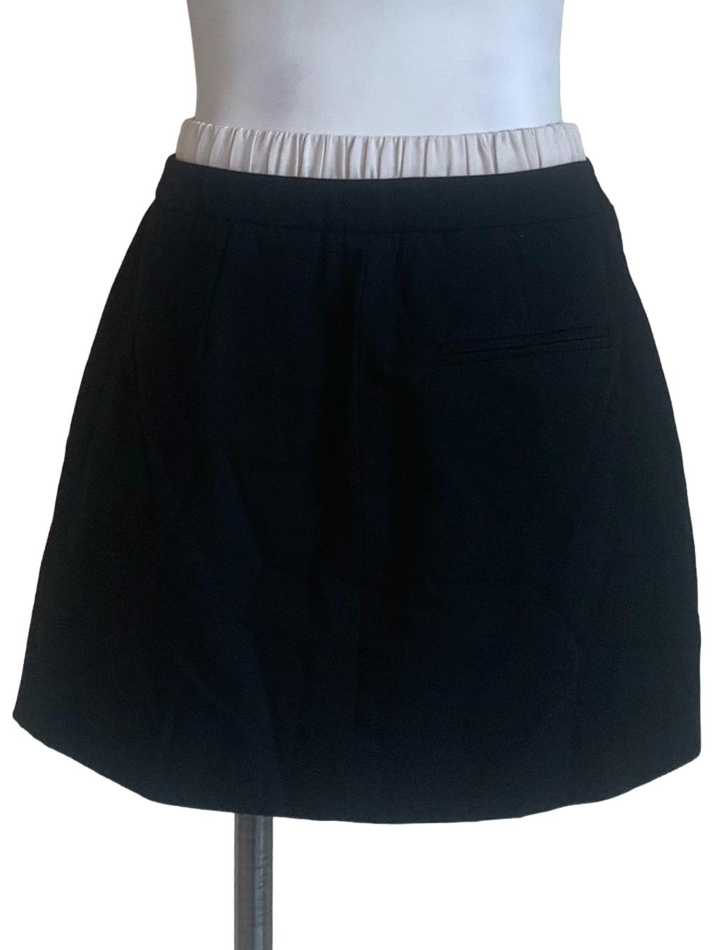 Pitch Black A-Line Skirt