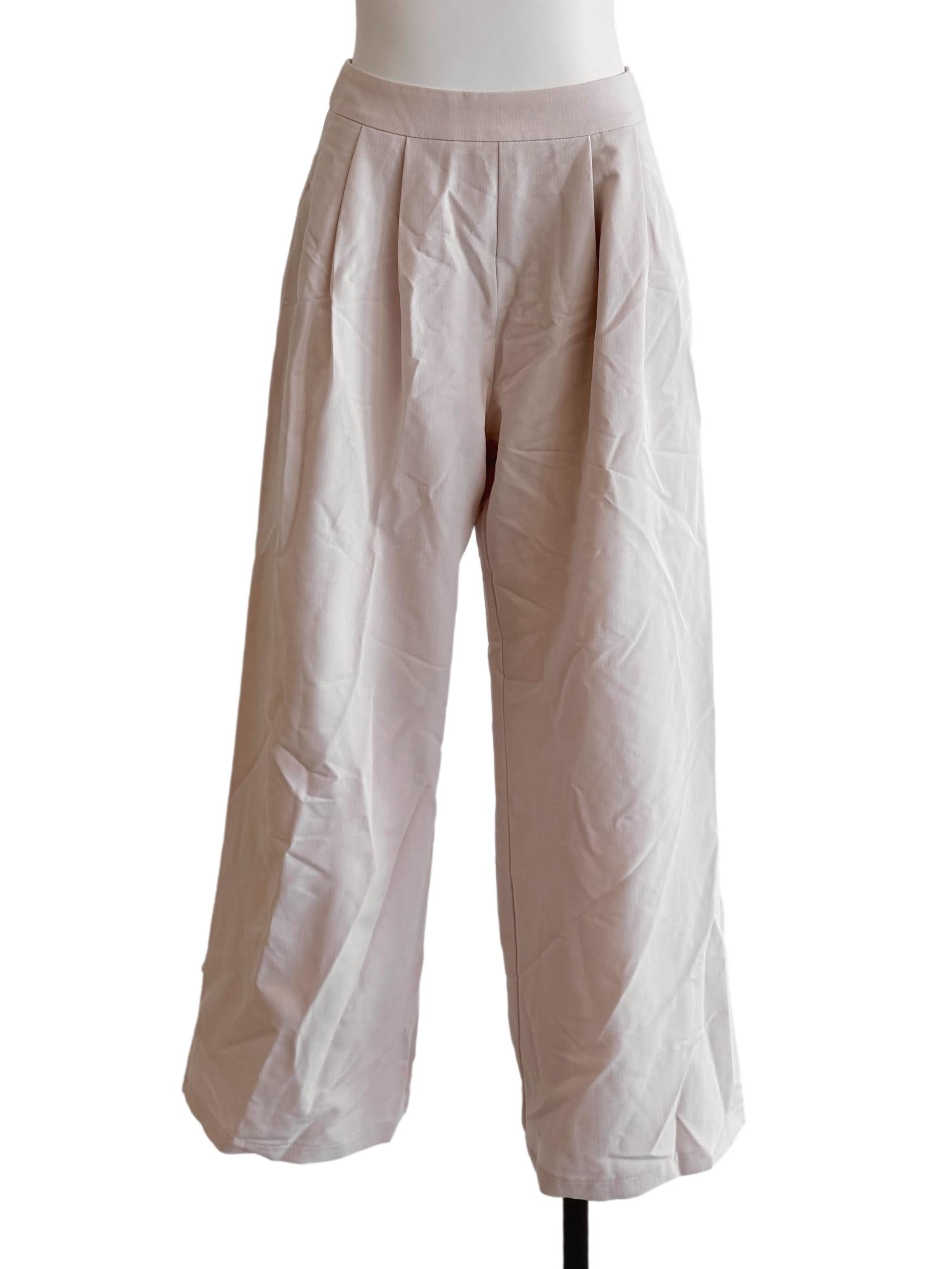 Blush Pink Straight Leg Pants
