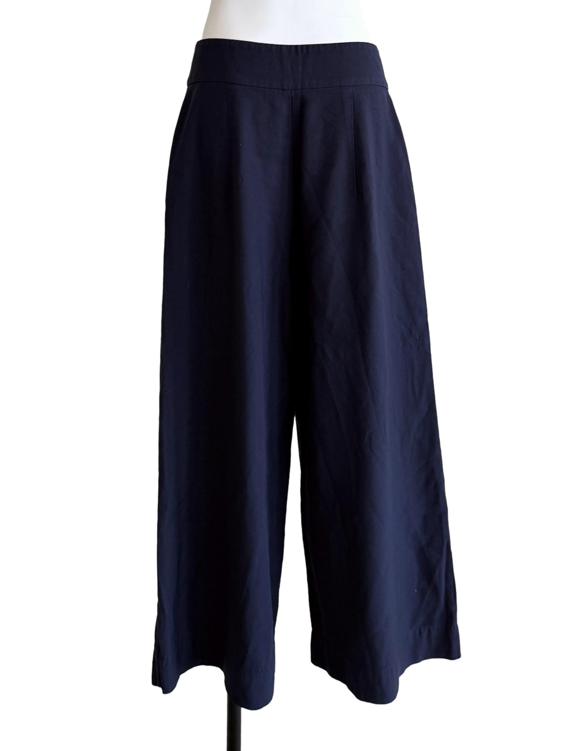 Navy Blue Wide Leg Pants LB