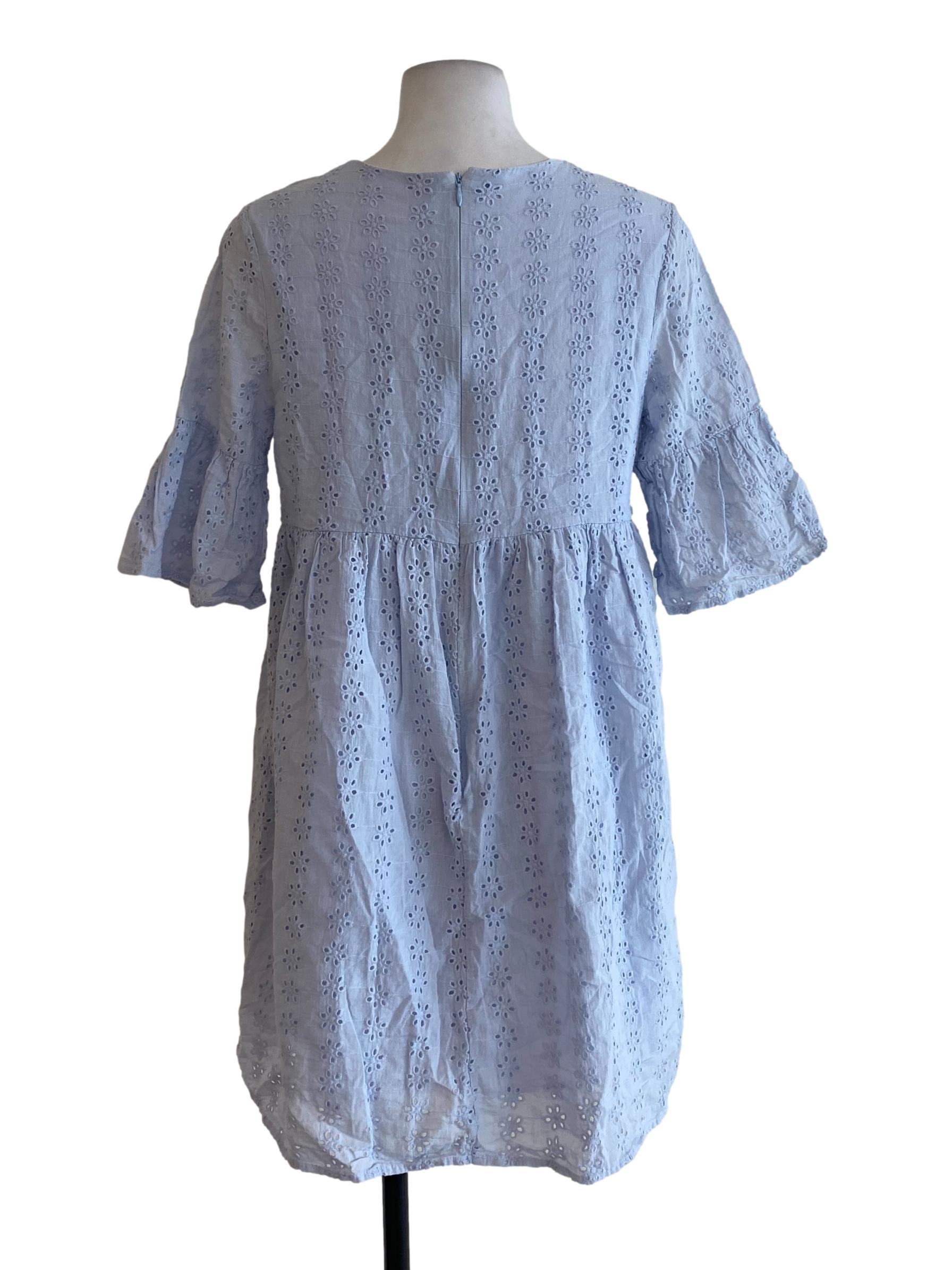 Blue Embroiedered Rompers